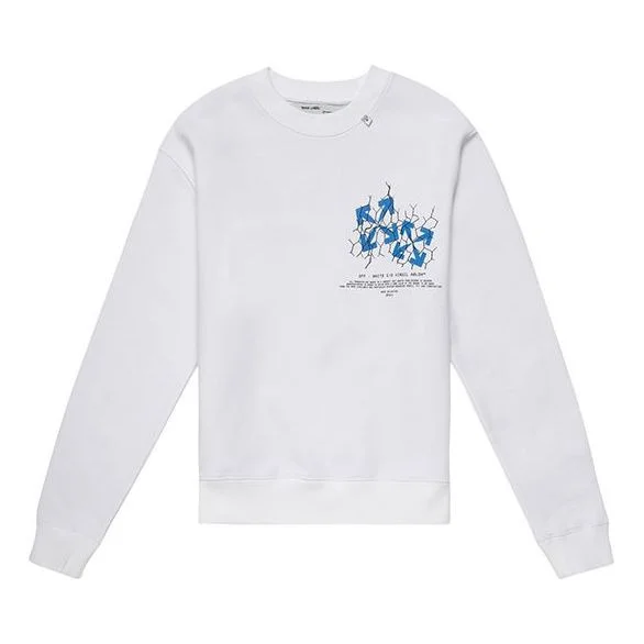Off-White White Fence Arrows T-Shirt Arrow Printing Long Sleeves OMBA025S20E300020130 - 1