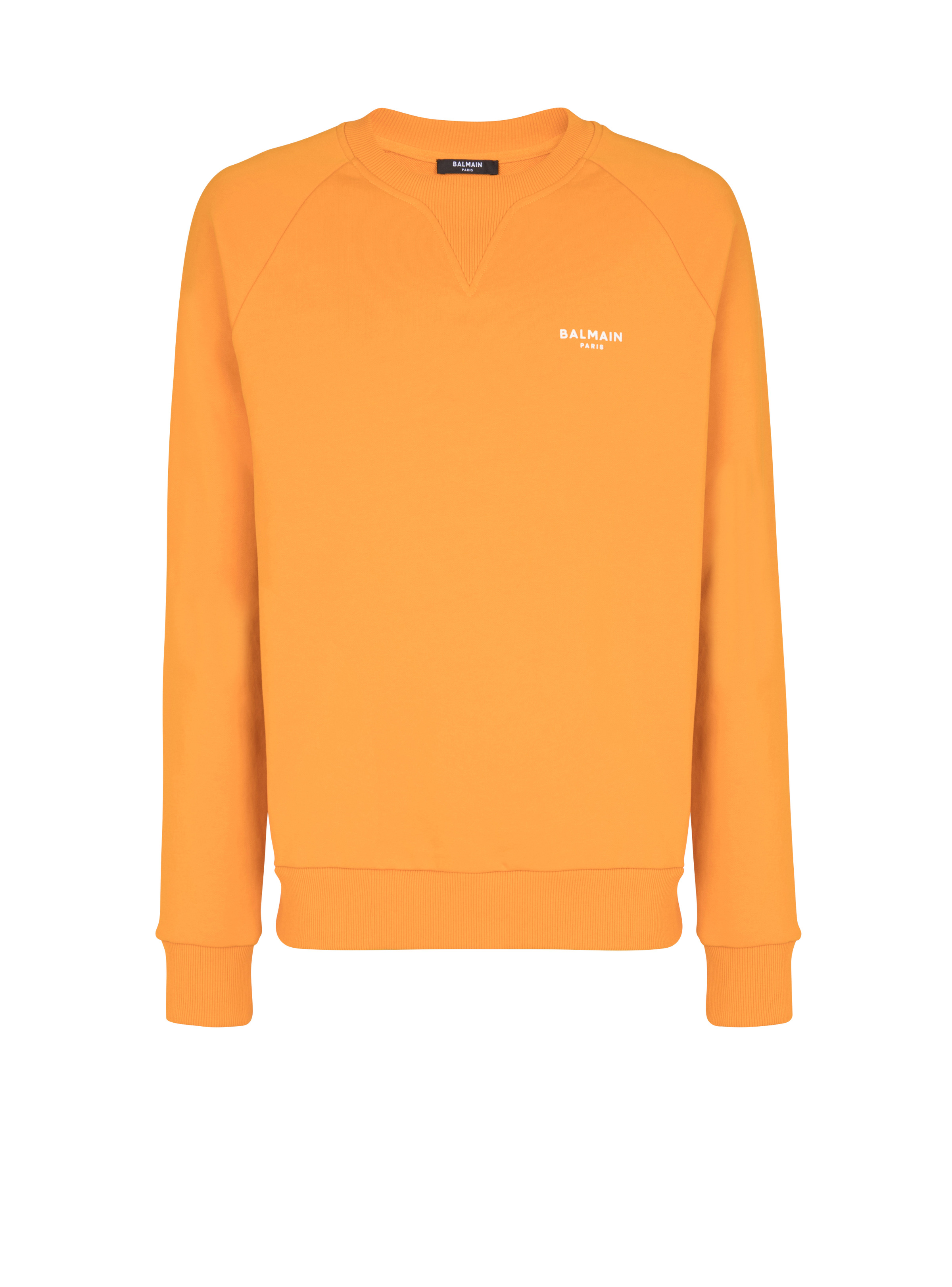 Balmain logo print sweatshirt in eco-responsible cotton - 1