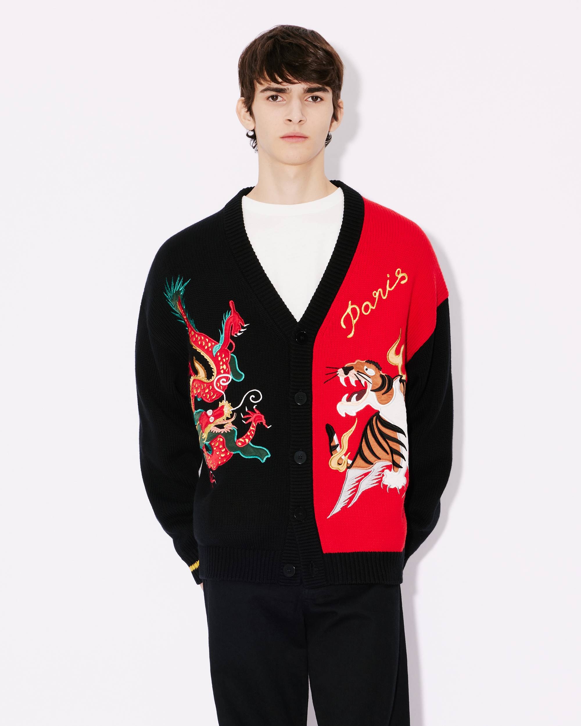 'Year of the Dragon' embroidered genderless cardigan - 3