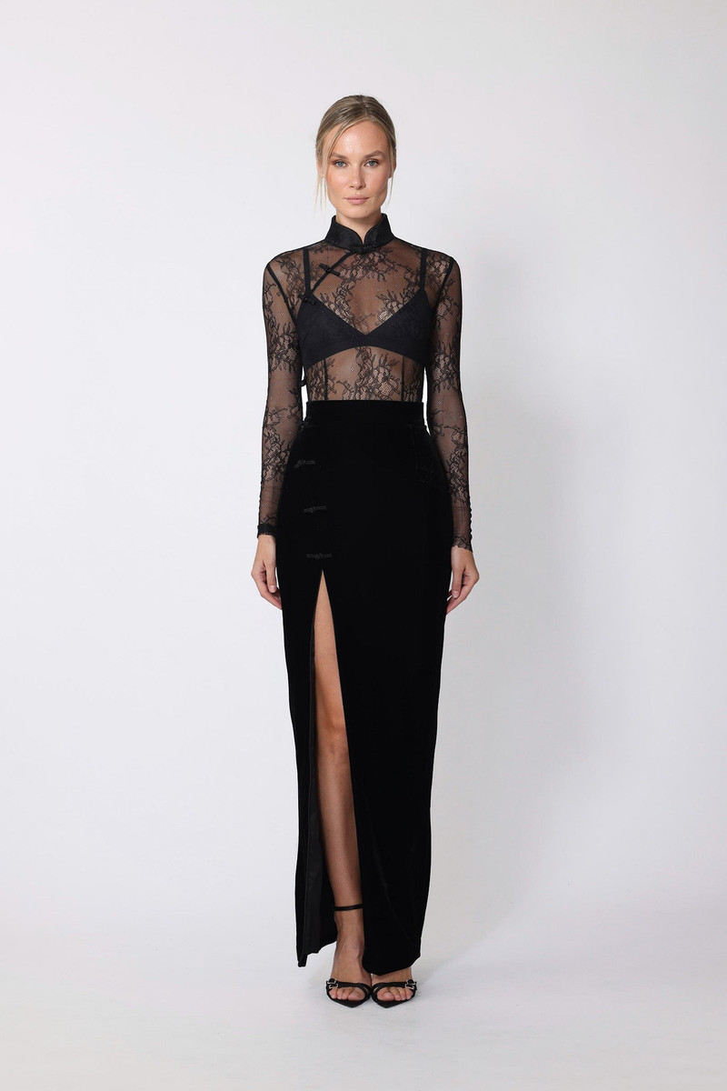 SAU LEE REBEL LACE BODYSUIT outlook