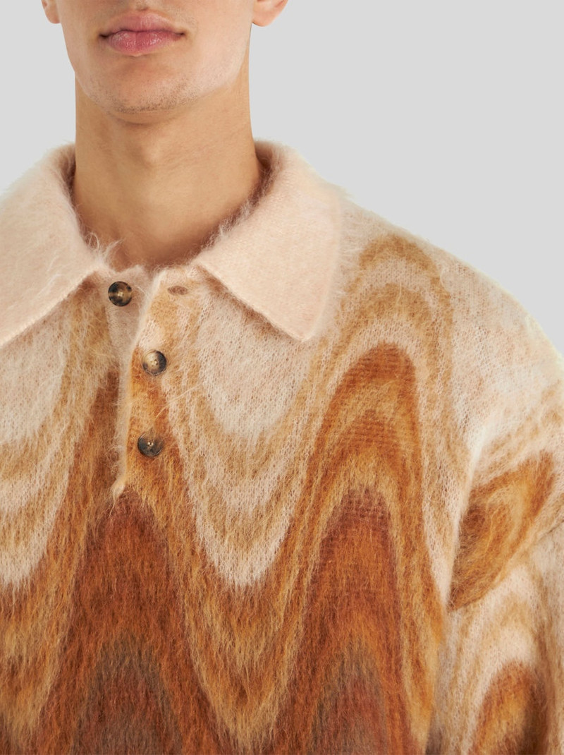 Etro DEGRADÉ JACQUARD POLO JUMPER outlook
