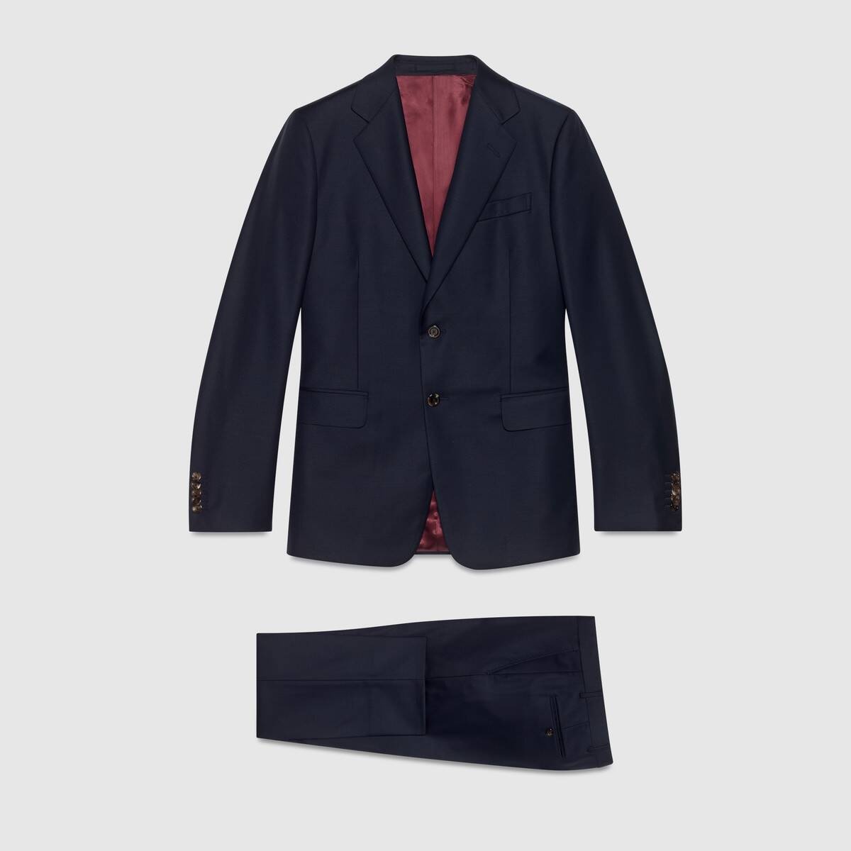 Straight fit wool suit - 1