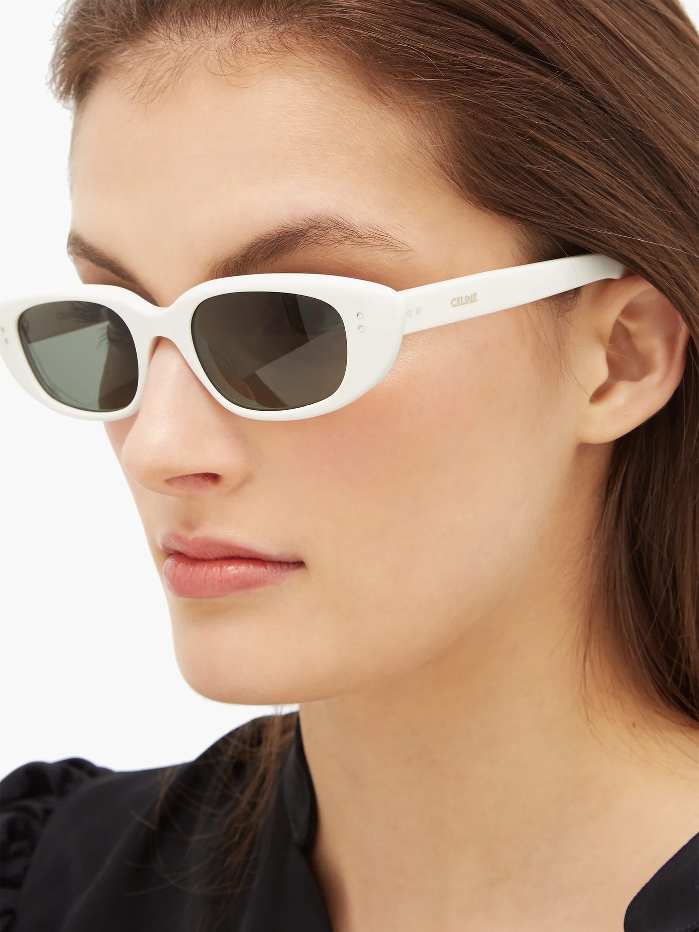 Oval acetate sunglasses - 3