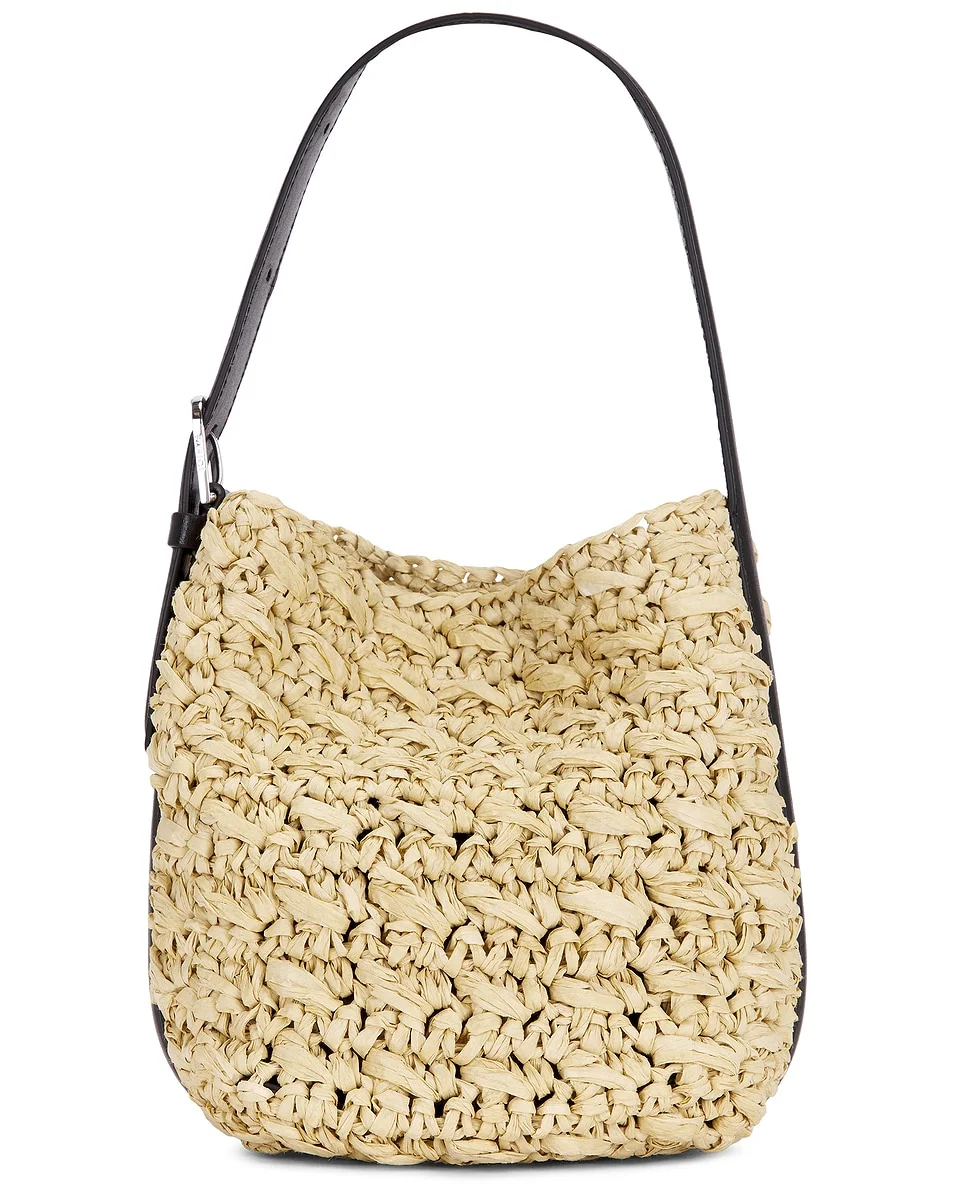 Small Belted Paper Tote Bag - 1