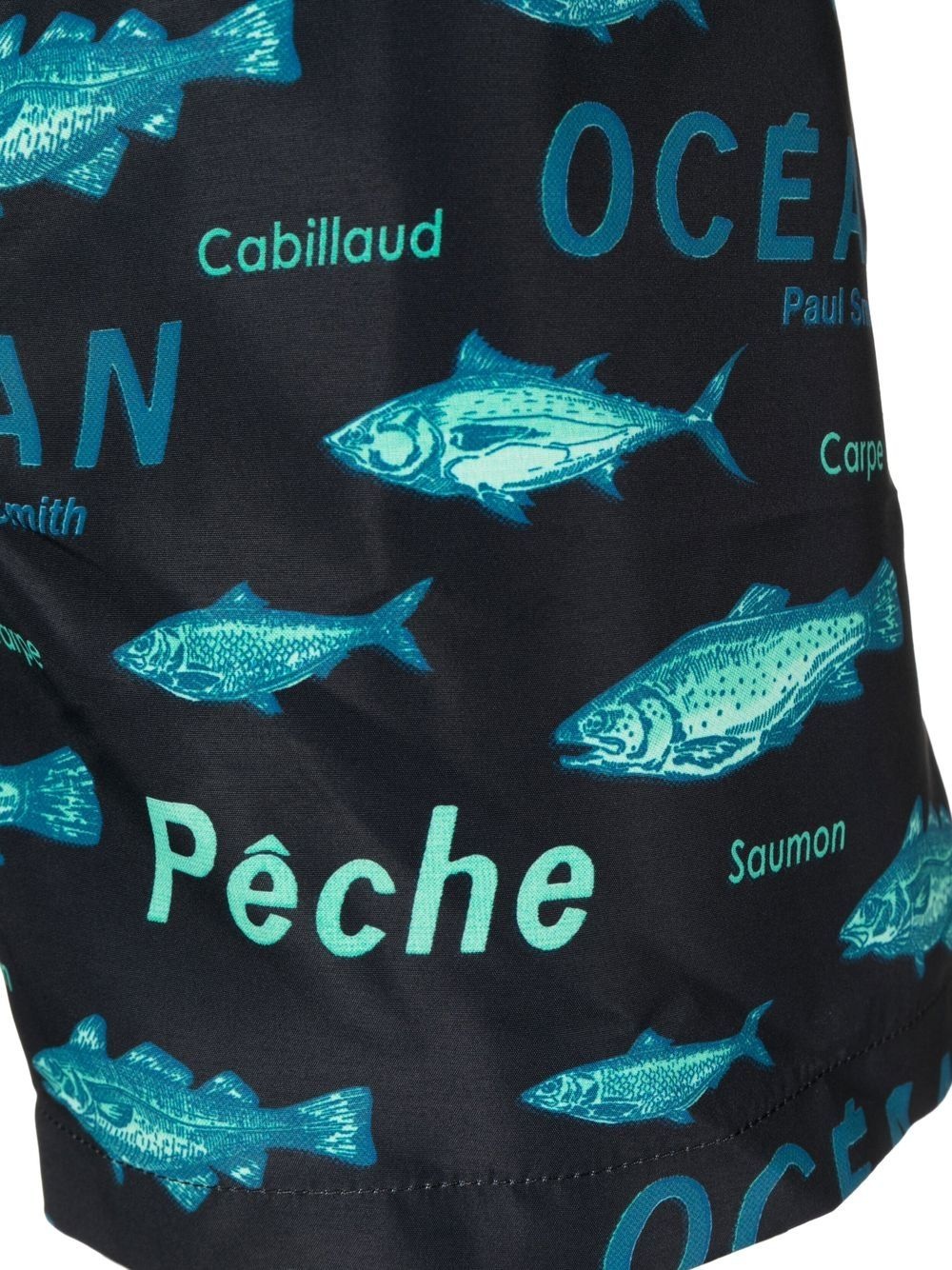 fish-print swim shorts - 3