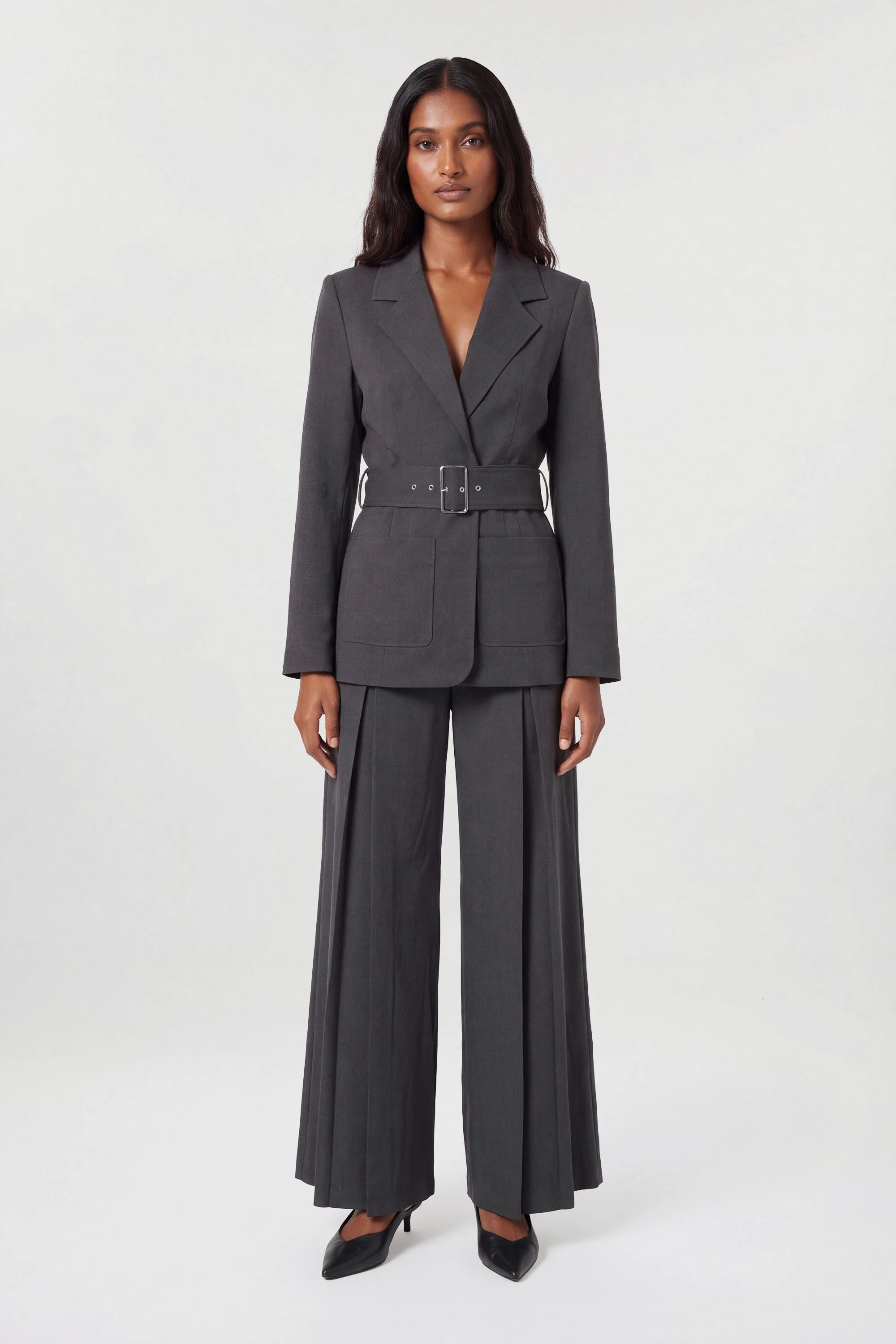 Tailored Wide Leg Trouser - 1