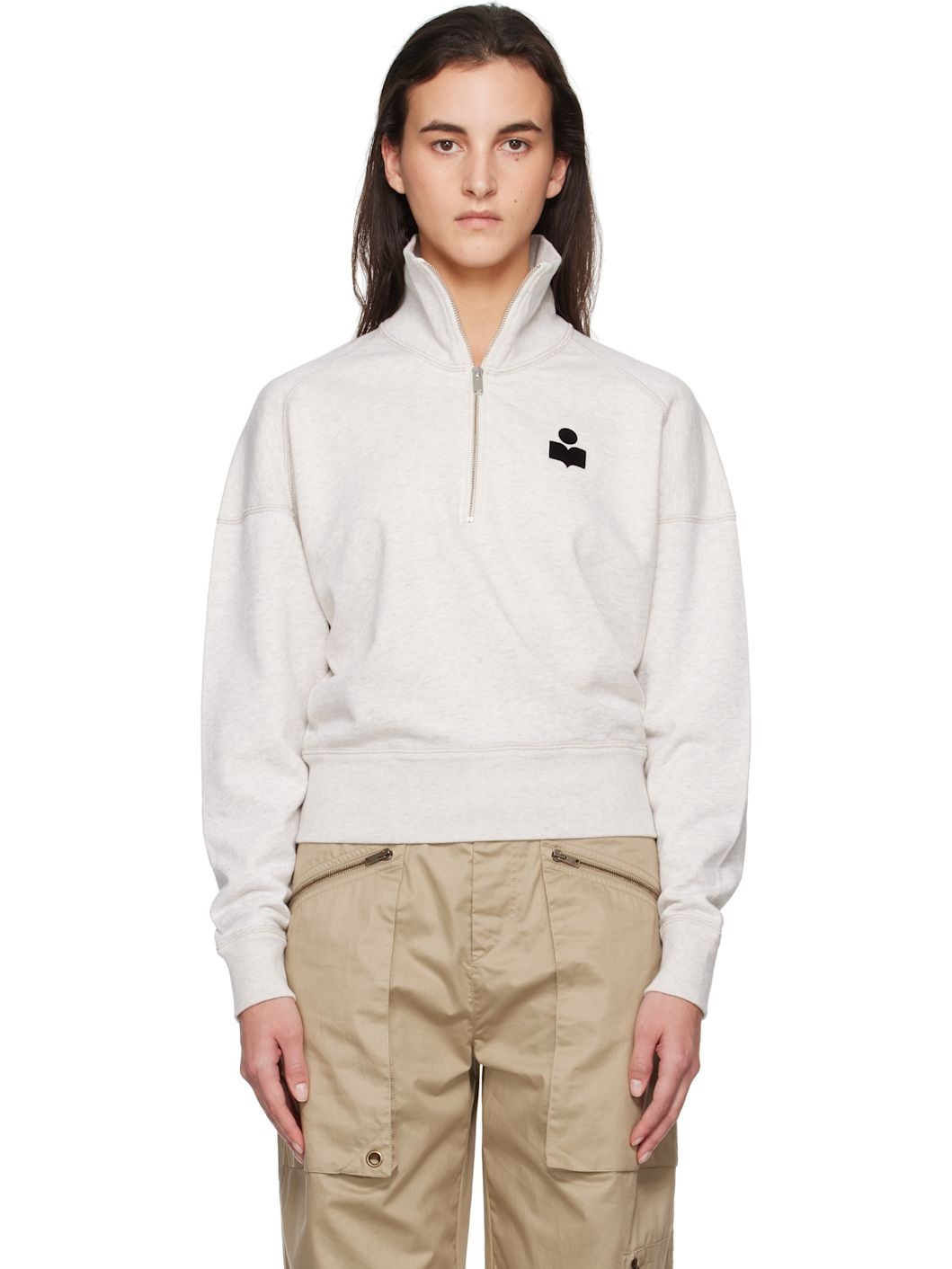 Gray Ross Logo Sweatshirt - 1