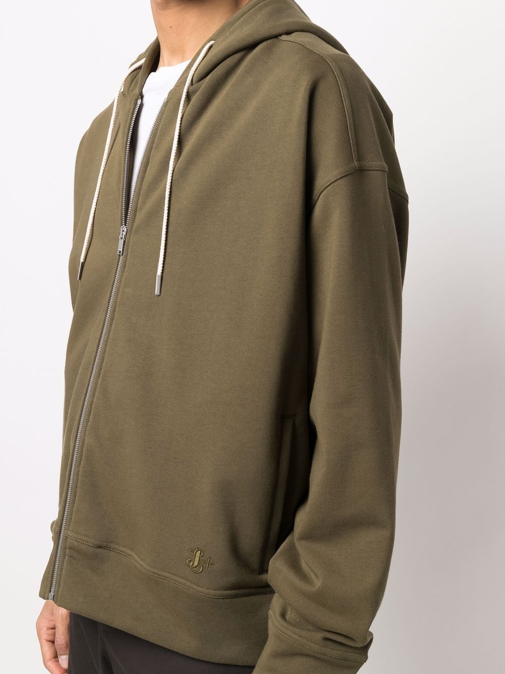 zip-up cotton hoodie - 5