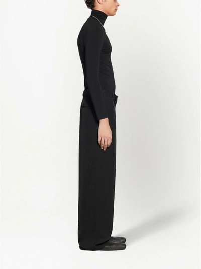 BALENCIAGA wide-leg cotton trousers outlook