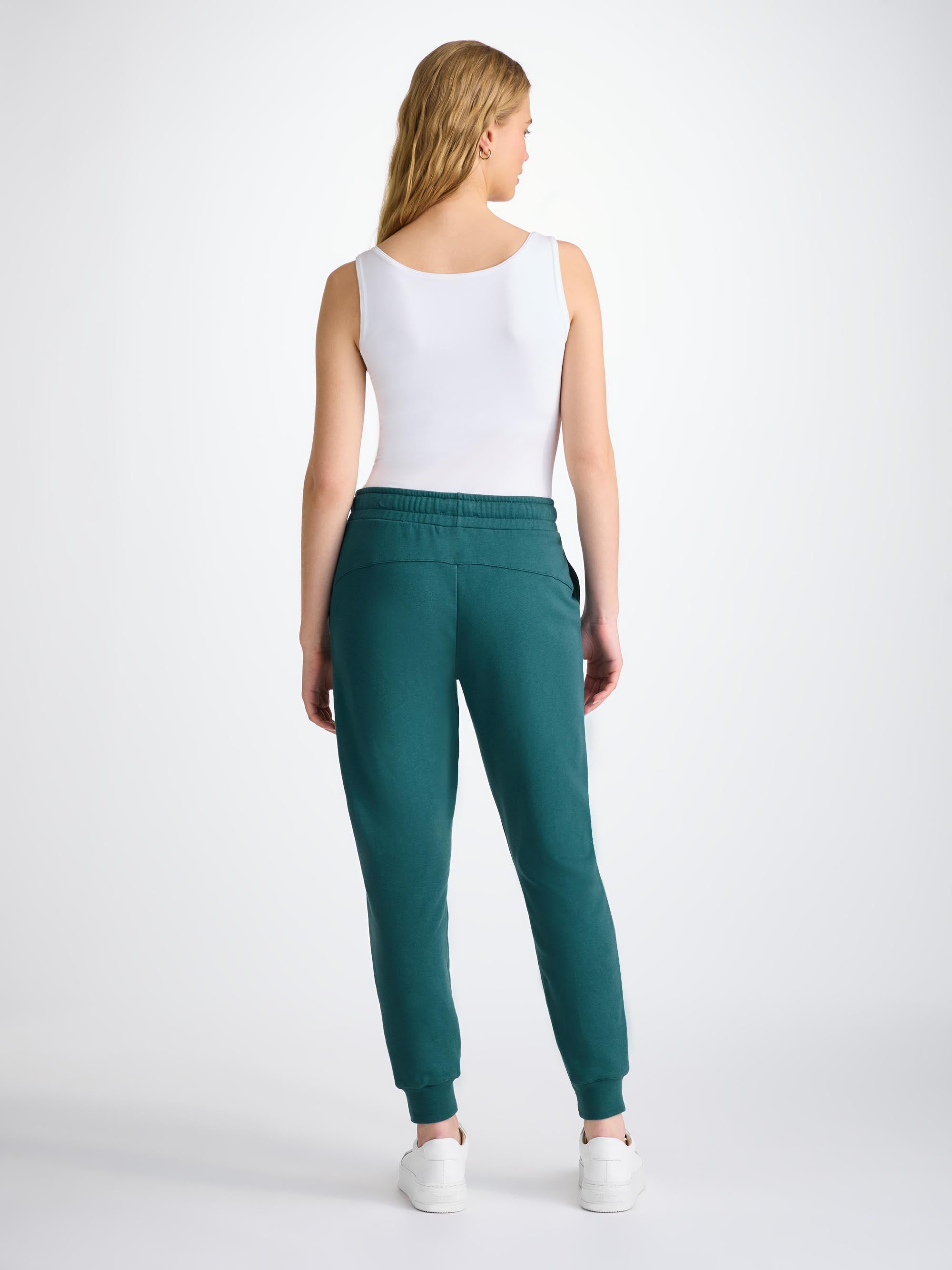 Women's Sweatpants Quinn Cotton Modal Pine Green - 4