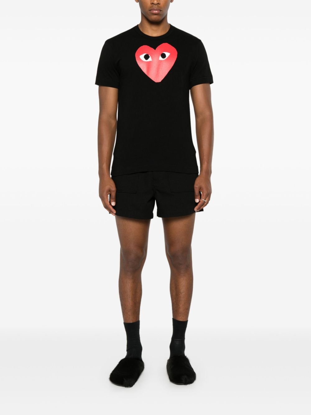 heart-print T-shirt - 3