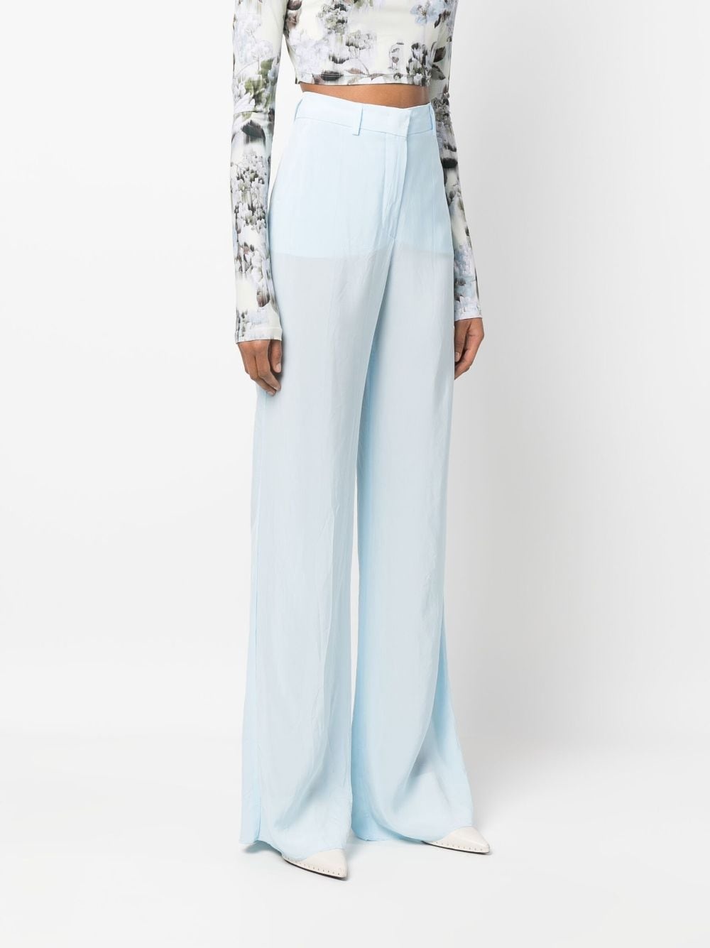 straight-leg cut trousers - 3