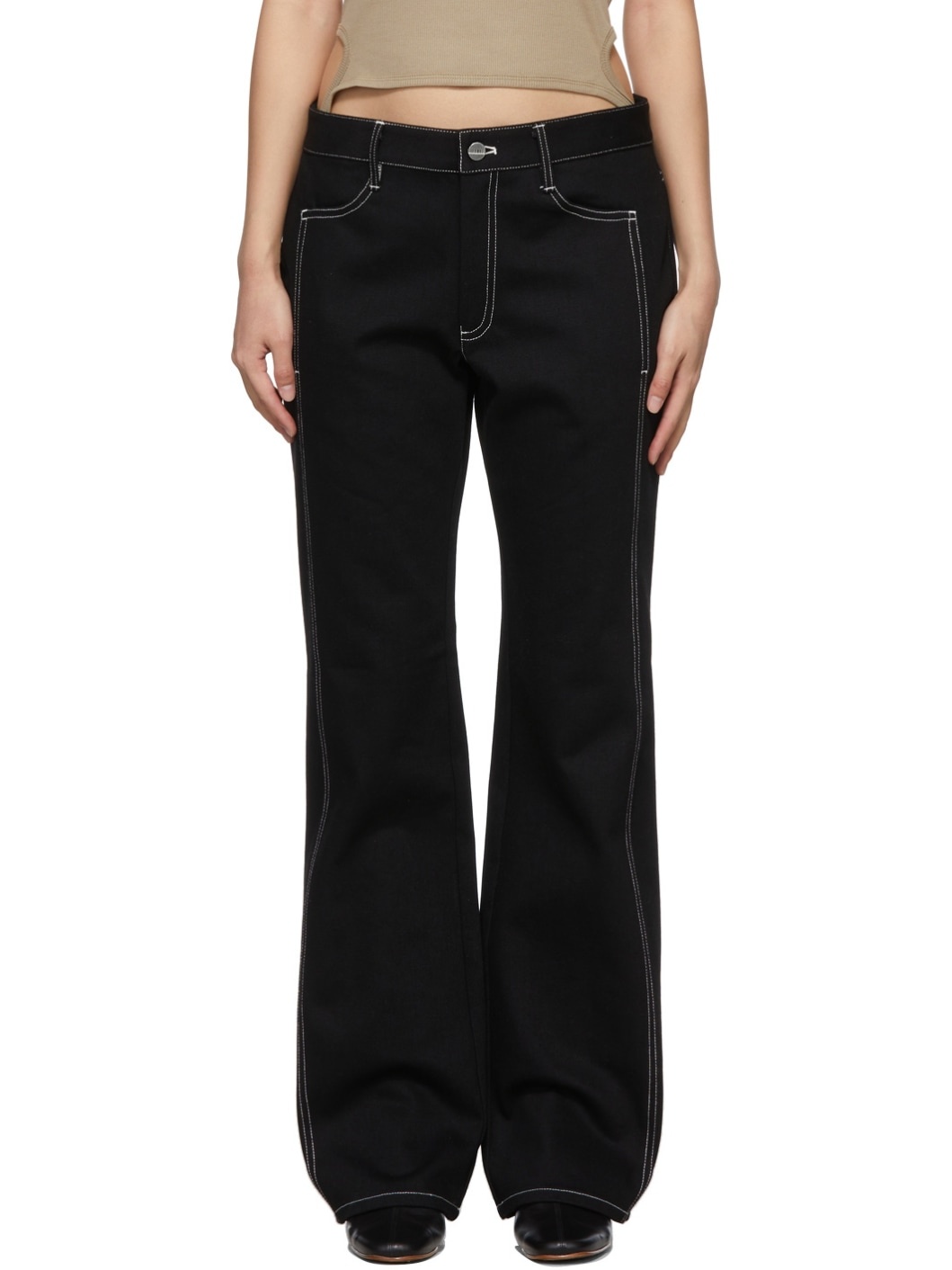 Black Signature Bootcut Jeans - 1