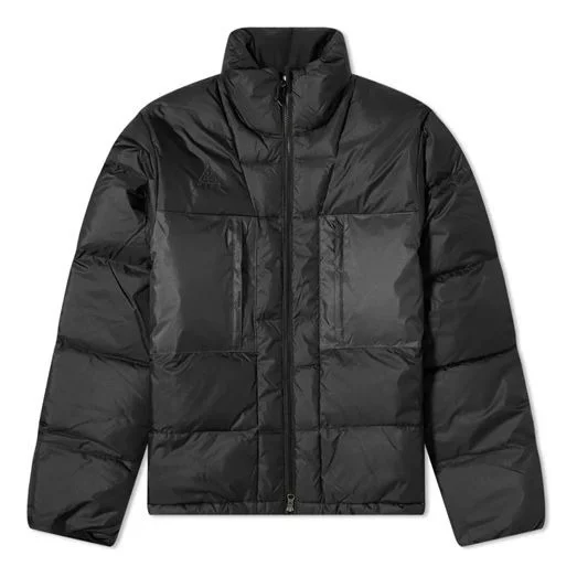 Nike ACG Down Fill Jacket Zipper Stand Collar Down Jacket Black CD7660-010 - 1