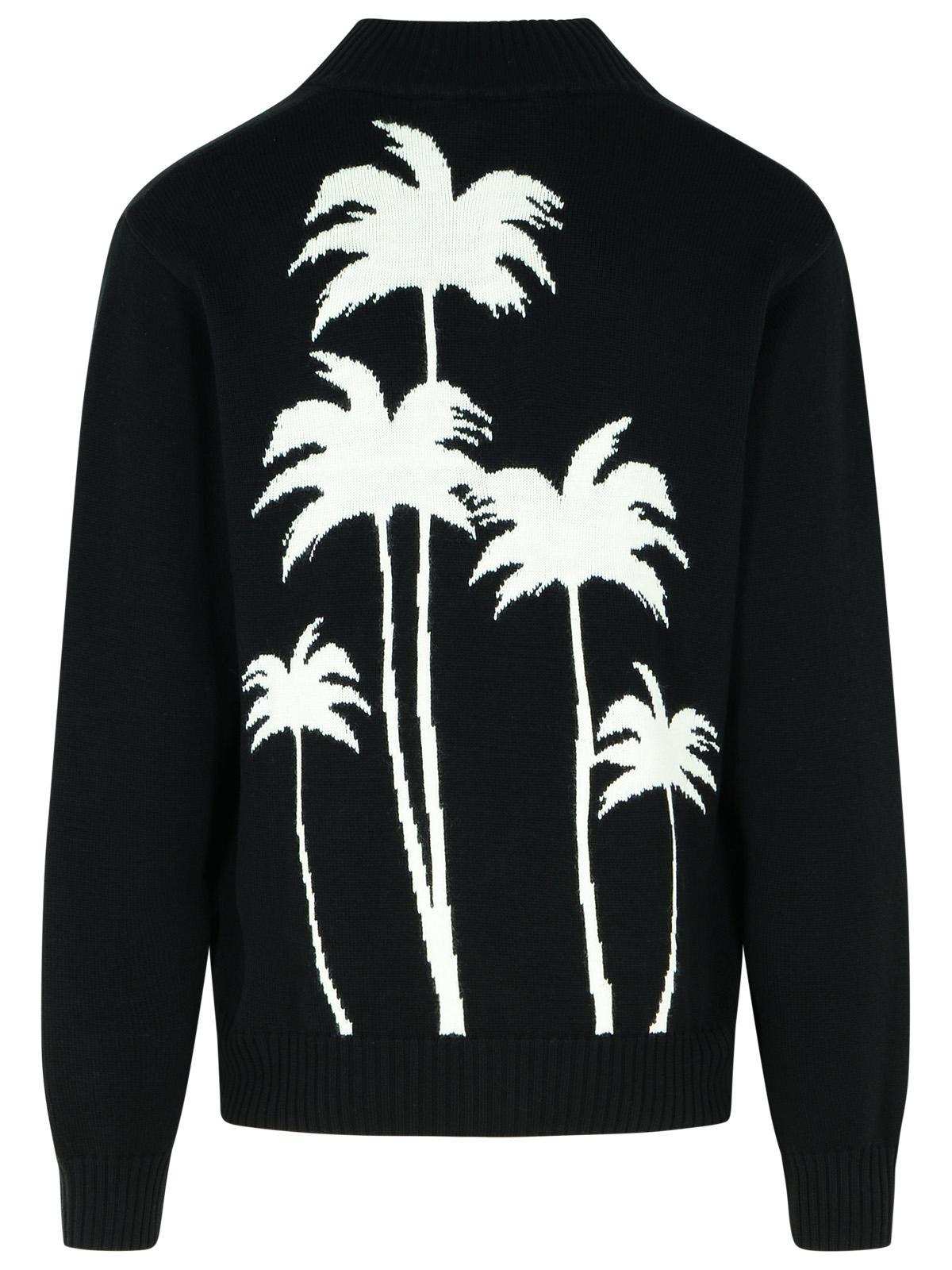 Palm Angels Black Cotton Blend Sweater Men - 3