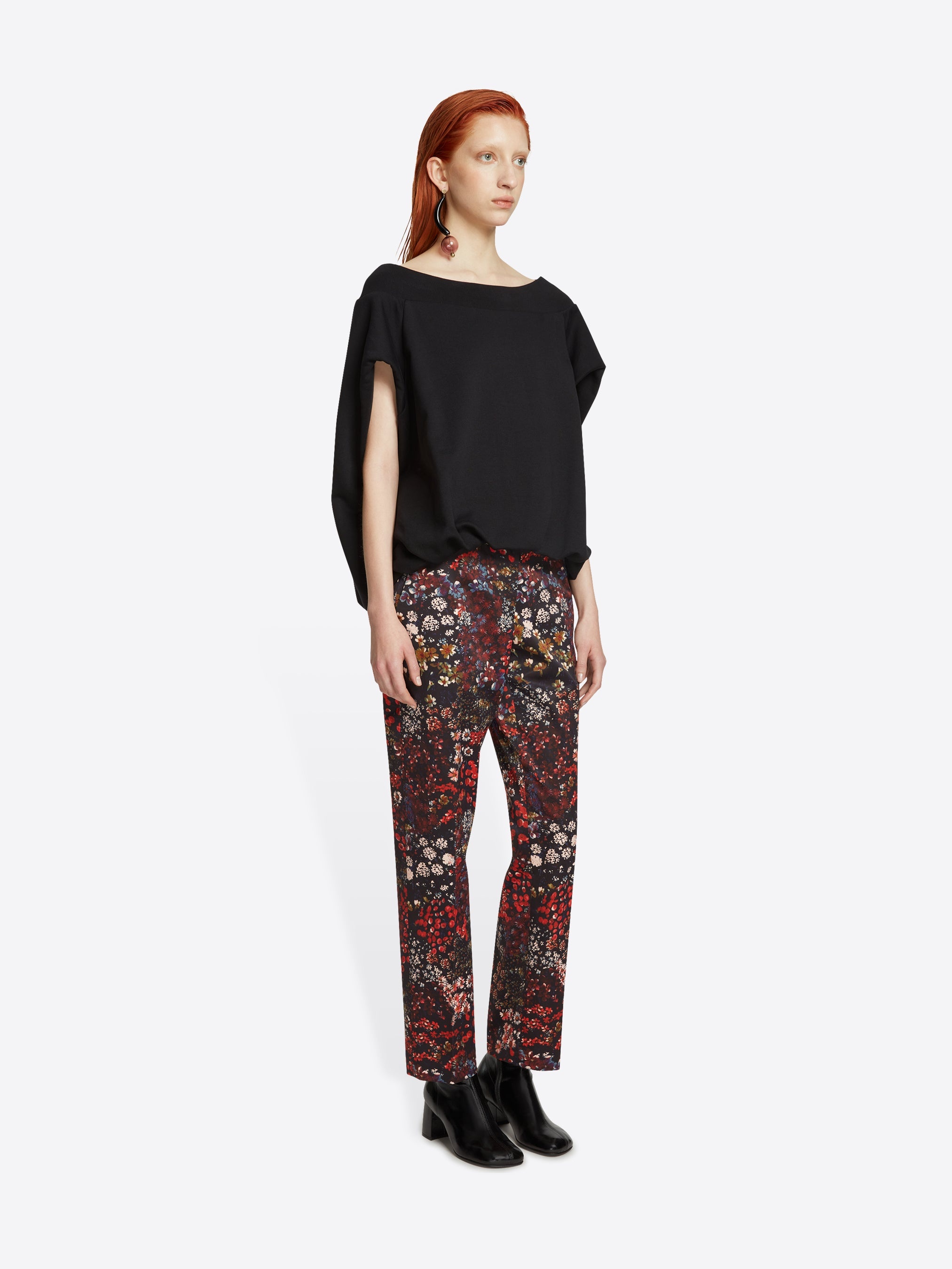 FITTED FLORAL PANTS - 3