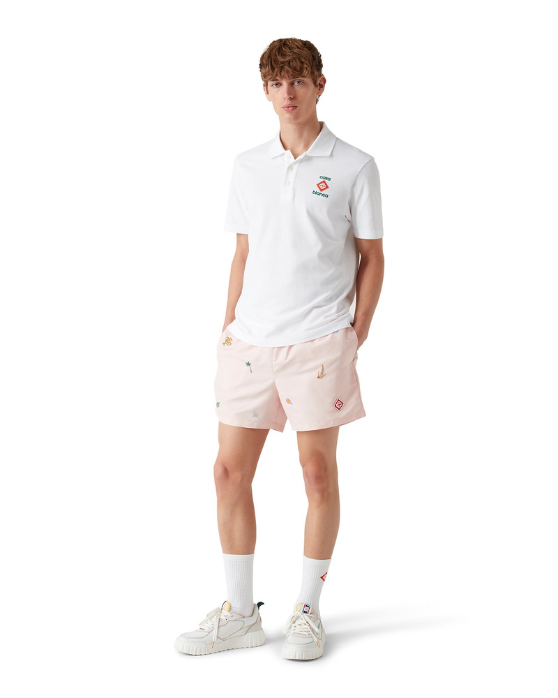 CASABLANCA Embroidered Motif Swim Shorts | Casablanca Paris outlook