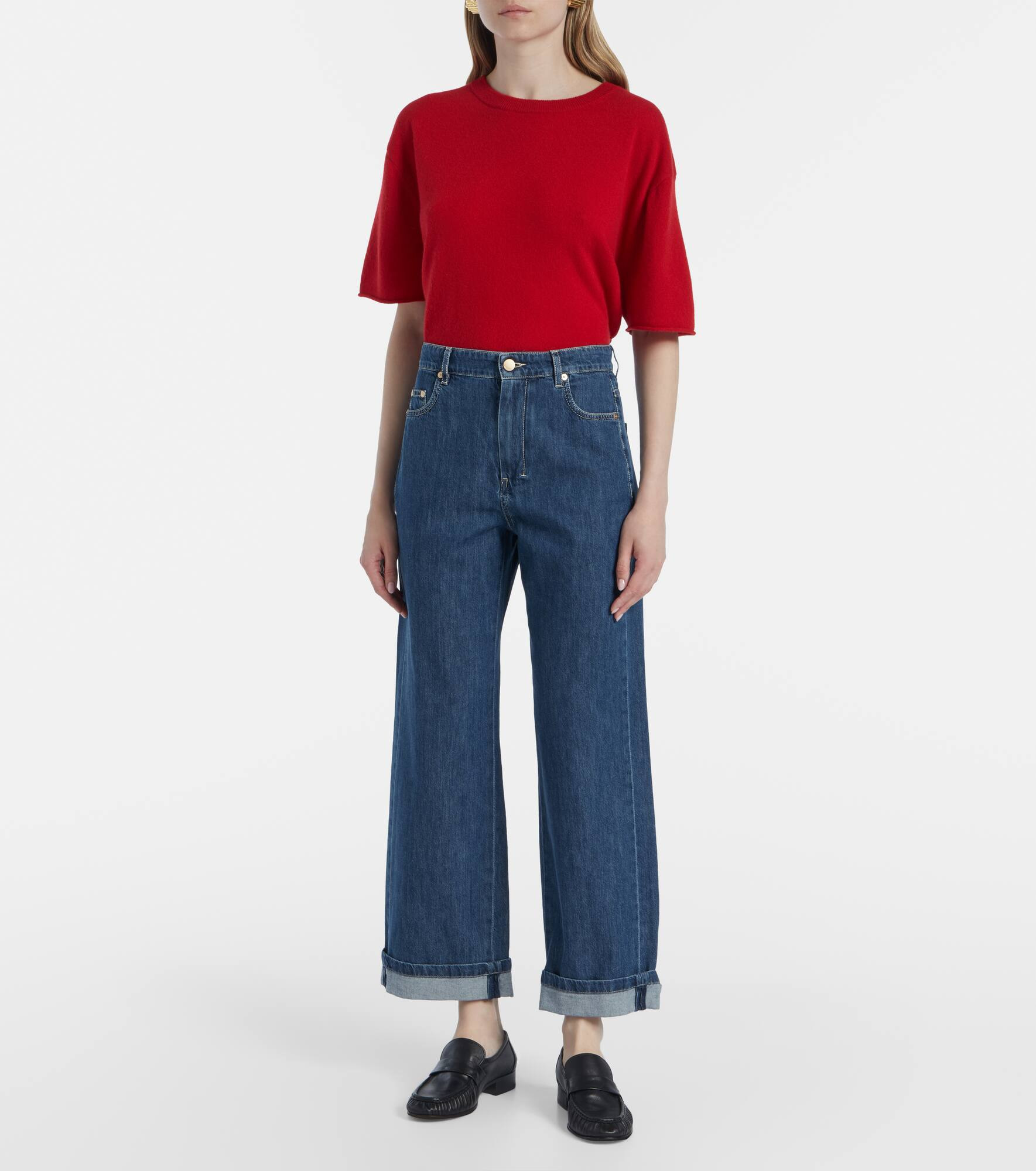 Eles mid-rise wide-leg jeans - 7