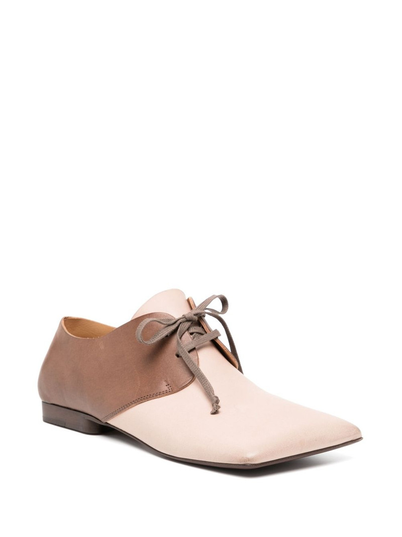 UMA WANG square-toe leather flats outlook
