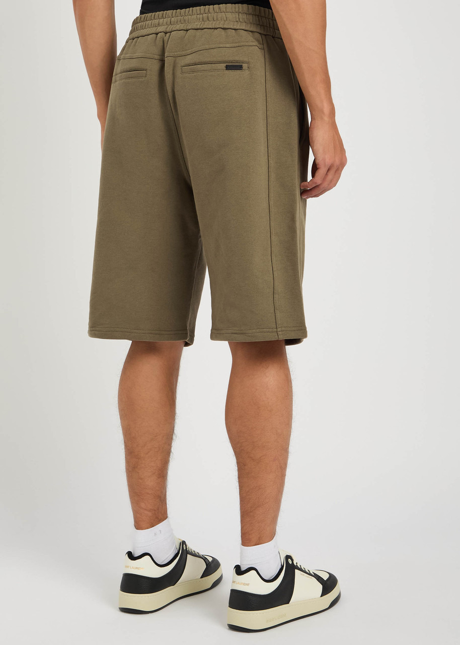 Saint Laurent Logo-embroidered Cotton Shorts - 3