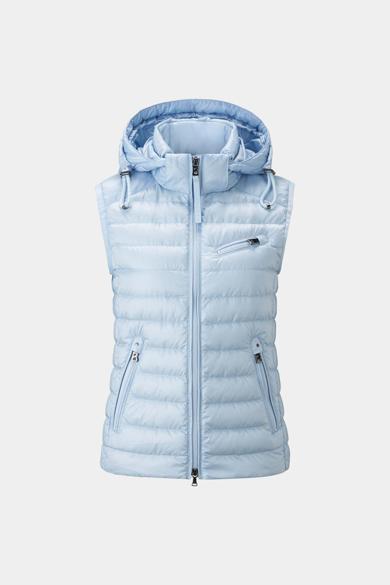 Florisa lightweight down vest in Light blue 1