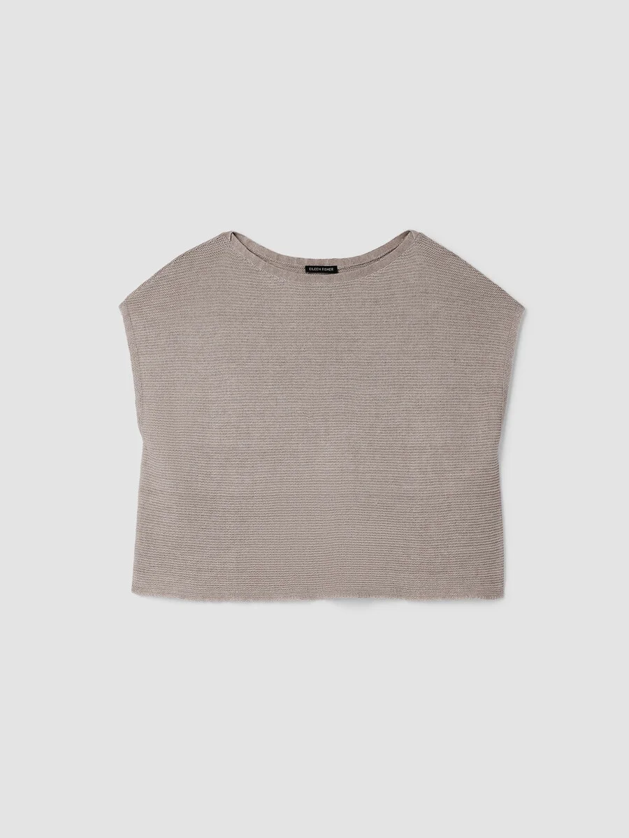 Organic Linen Délavé Square Top - 1
