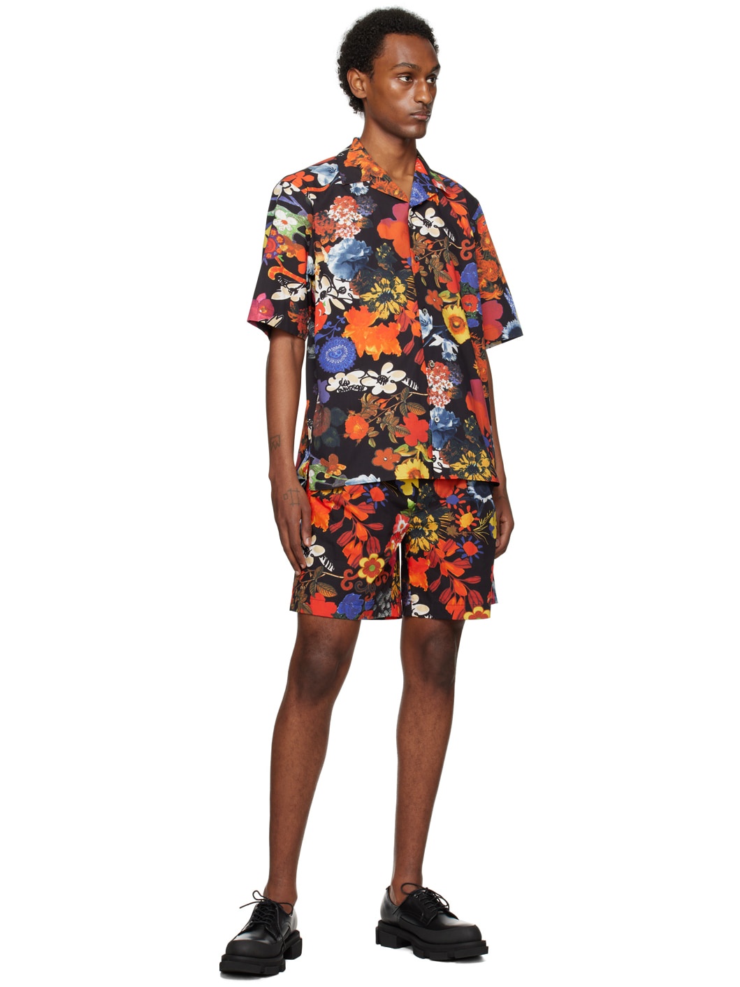 Multicolored Floral Shorts - 4