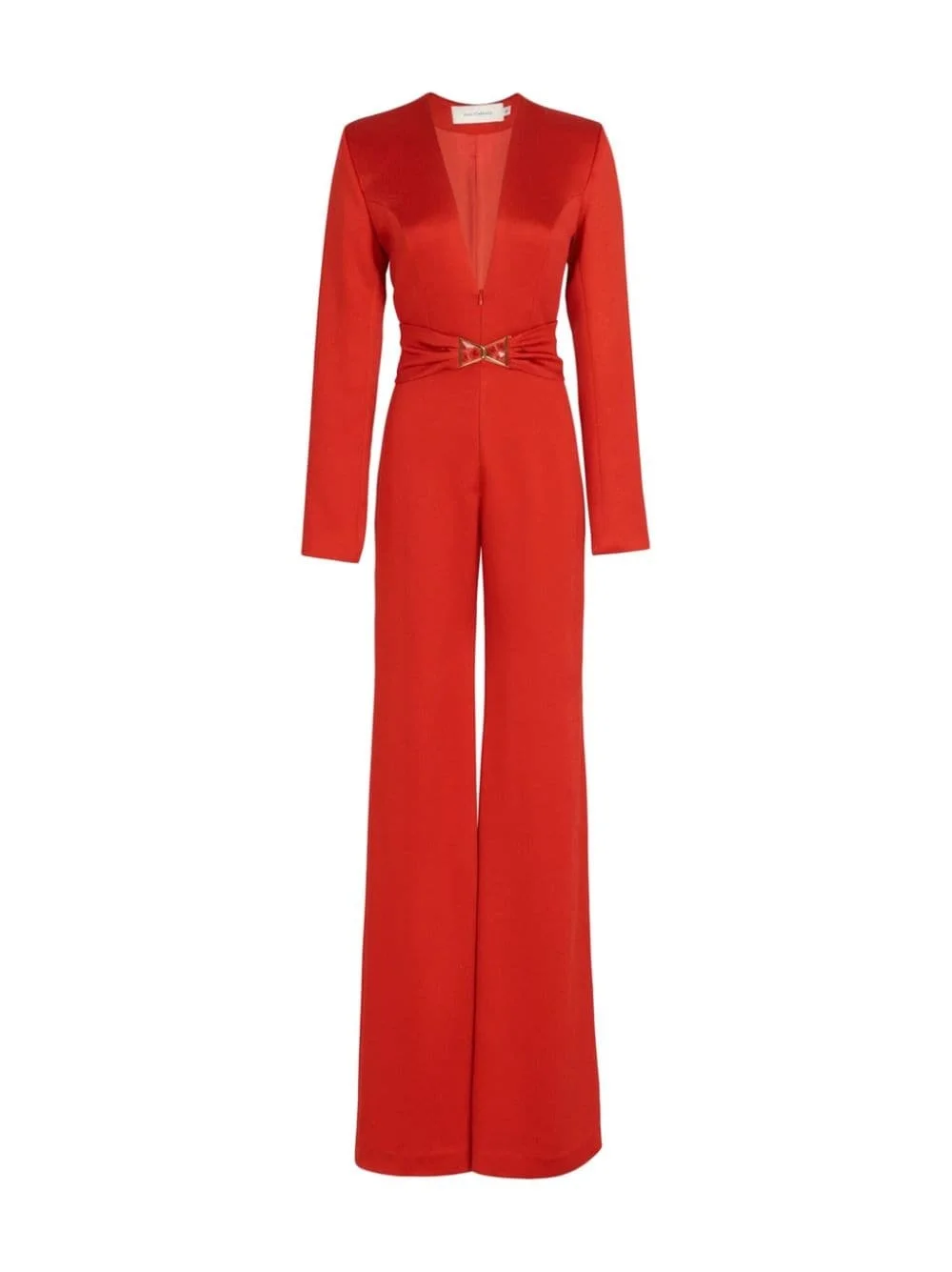 Taboa belted silk jumpsuit - 1