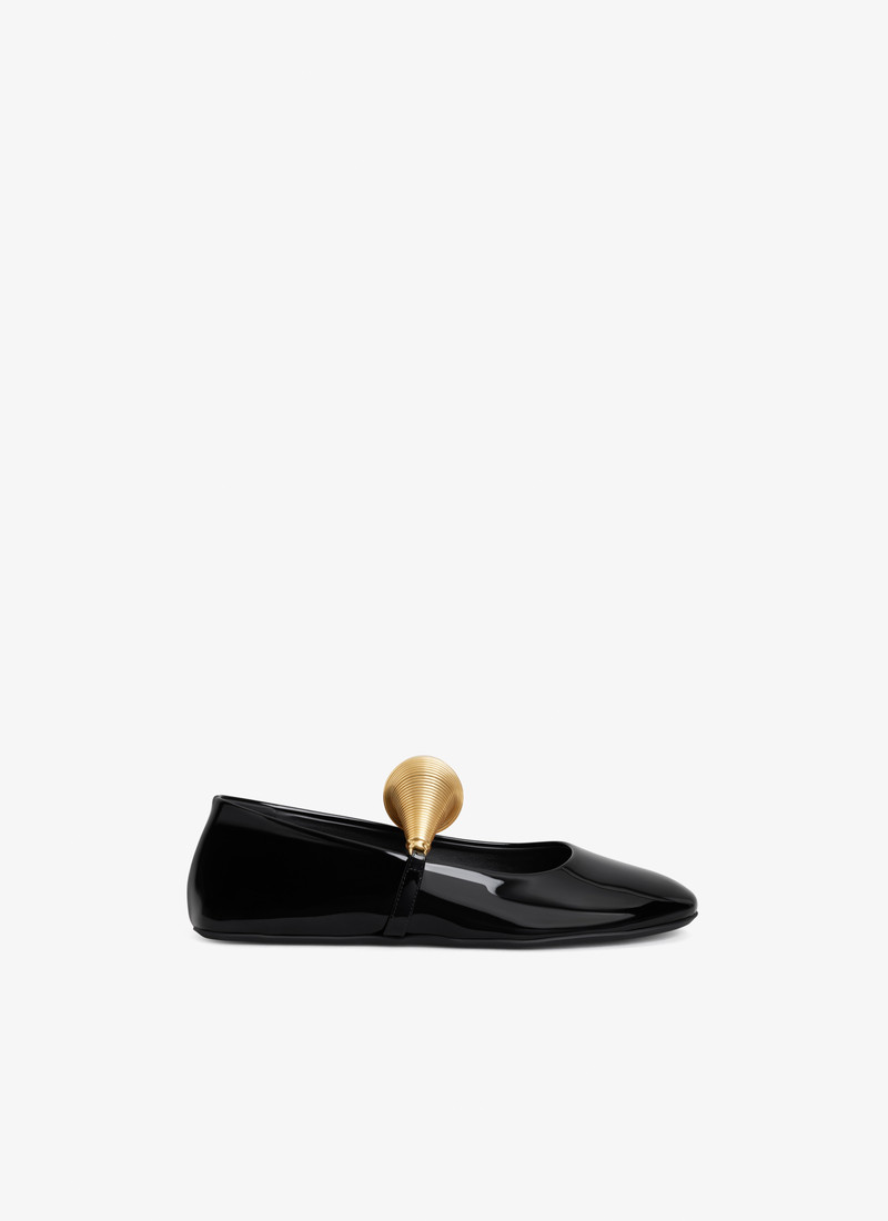JEWEL BALLET FLATS IN PATENT LEATHER - 1