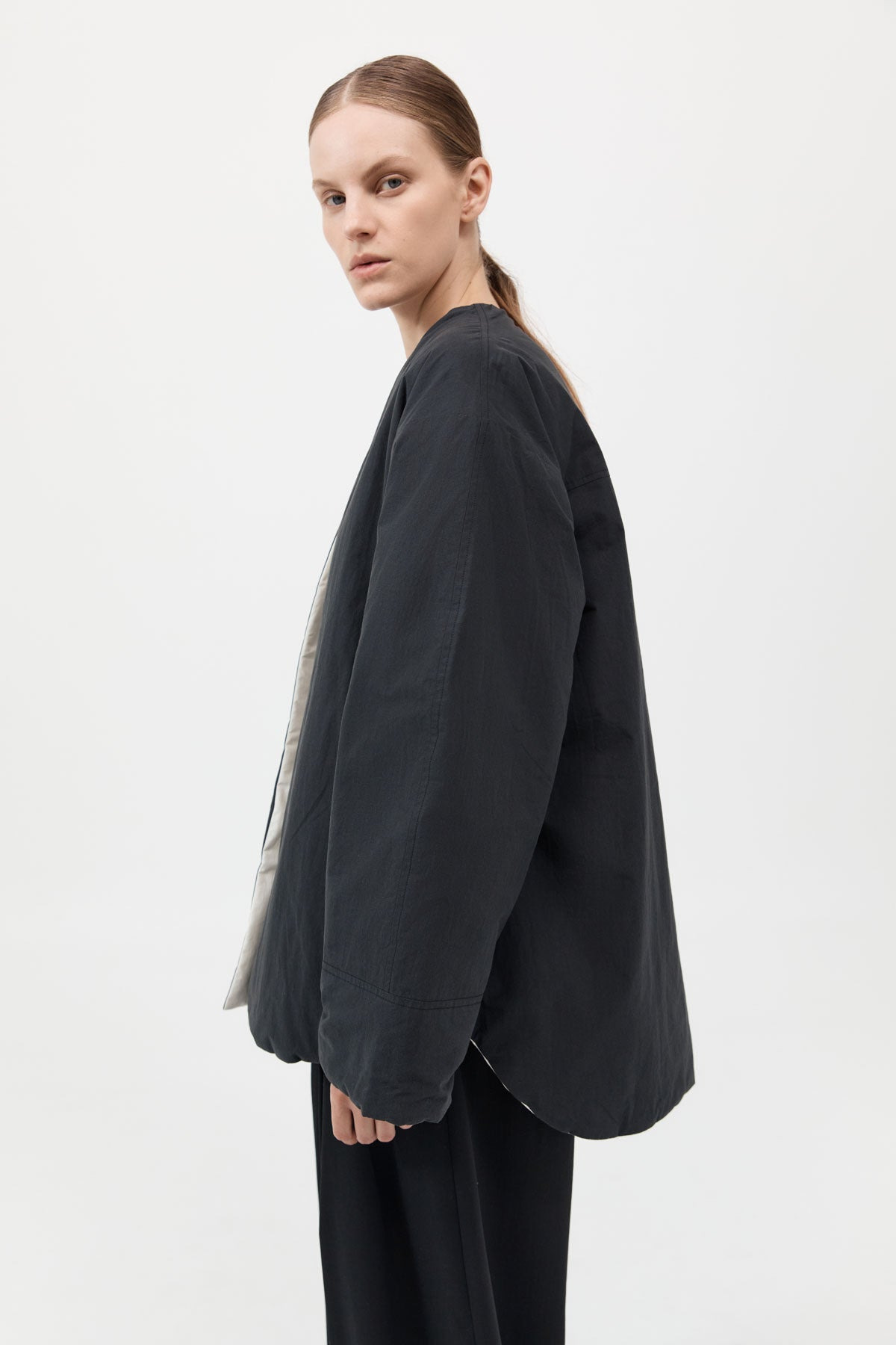 Reversible Pillow Jacket - Black/Cloud - 4