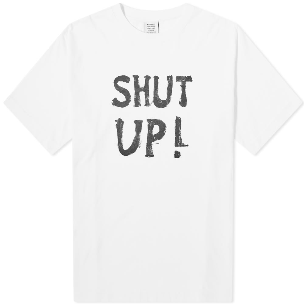 VETEMENTS Regular Shut Up Tee - 1