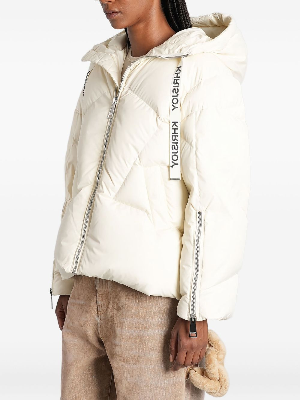 hooded quilted puffer jacket - 3