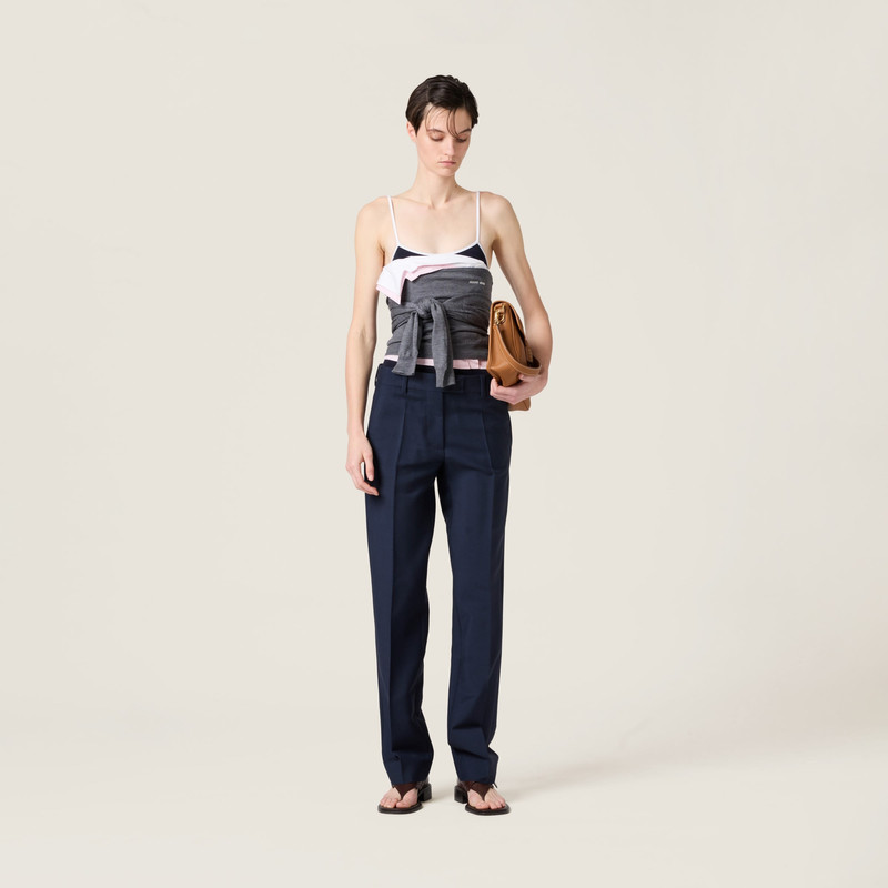 Miu Miu Wool boat-neck sweater outlook
