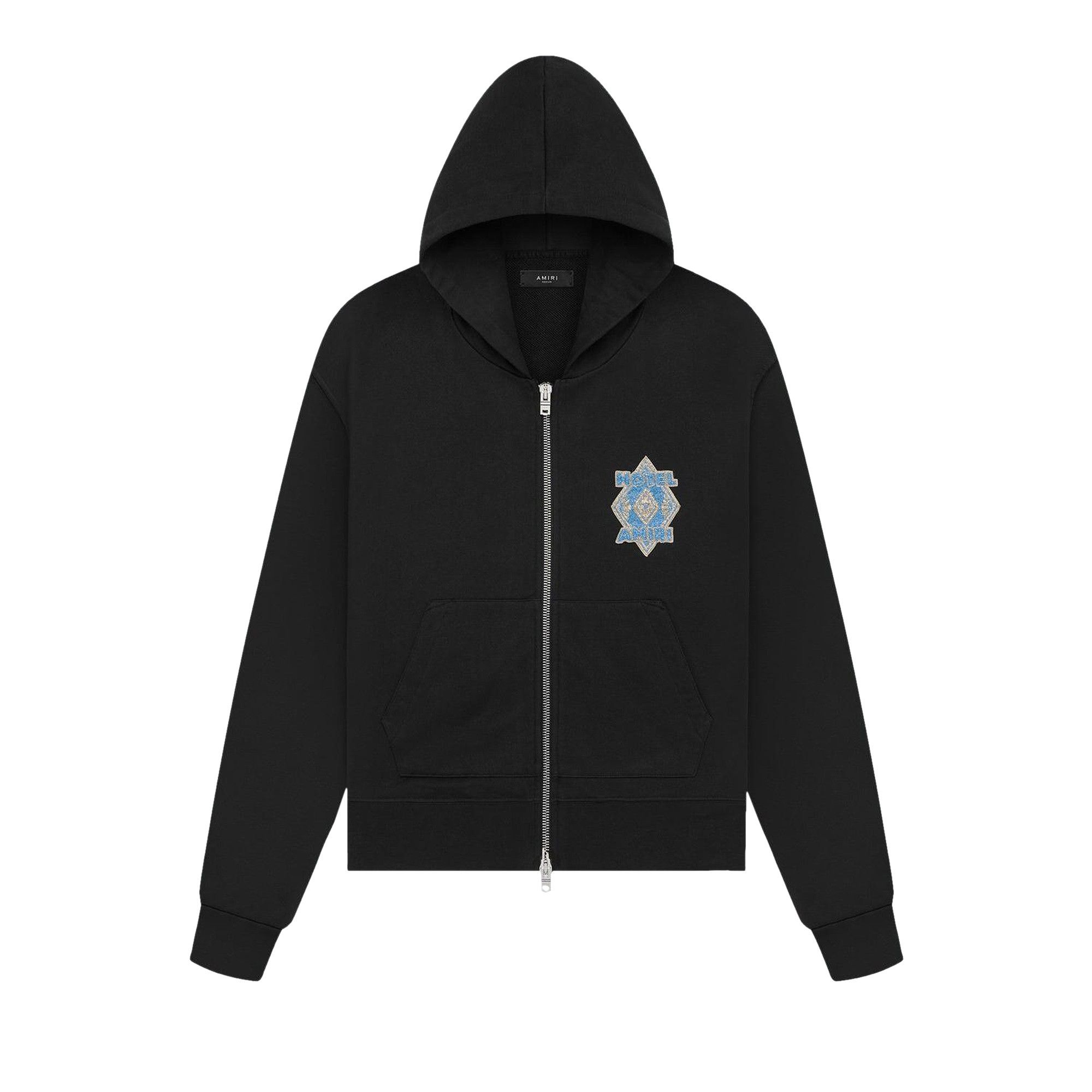 Amiri Hotel Zip Hoodie 'Black' - 1