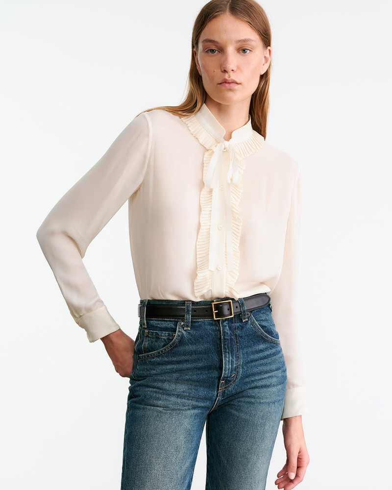 NILI LOTAN BERTILLE SILK SHIRT outlook