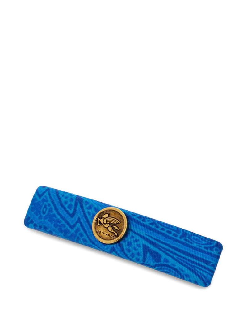 Arnica printed metallic hair clip 1