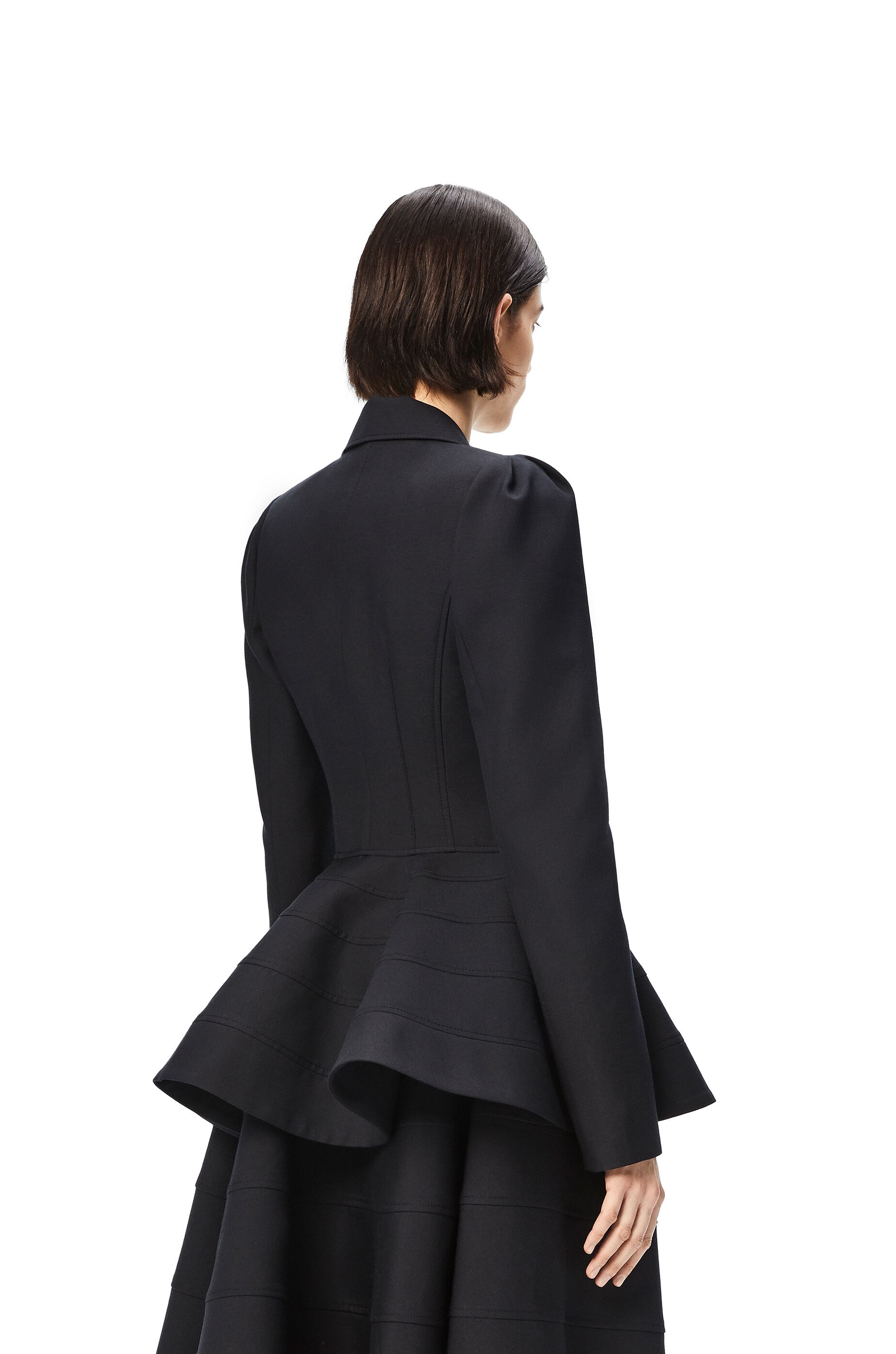 Pleat shoulder jacket in wool - 4