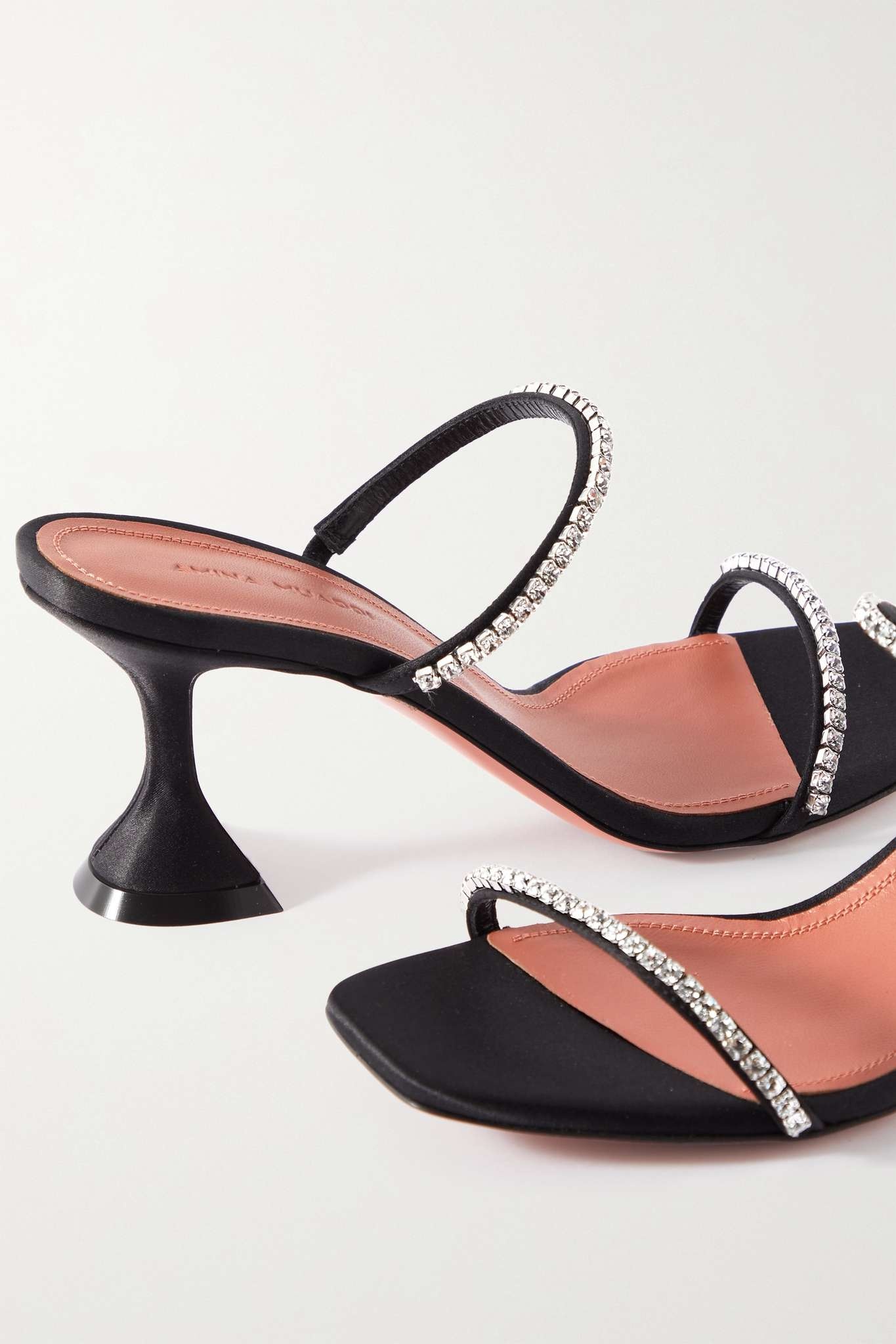 Gilda crystal-embellished PVC mules - 4
