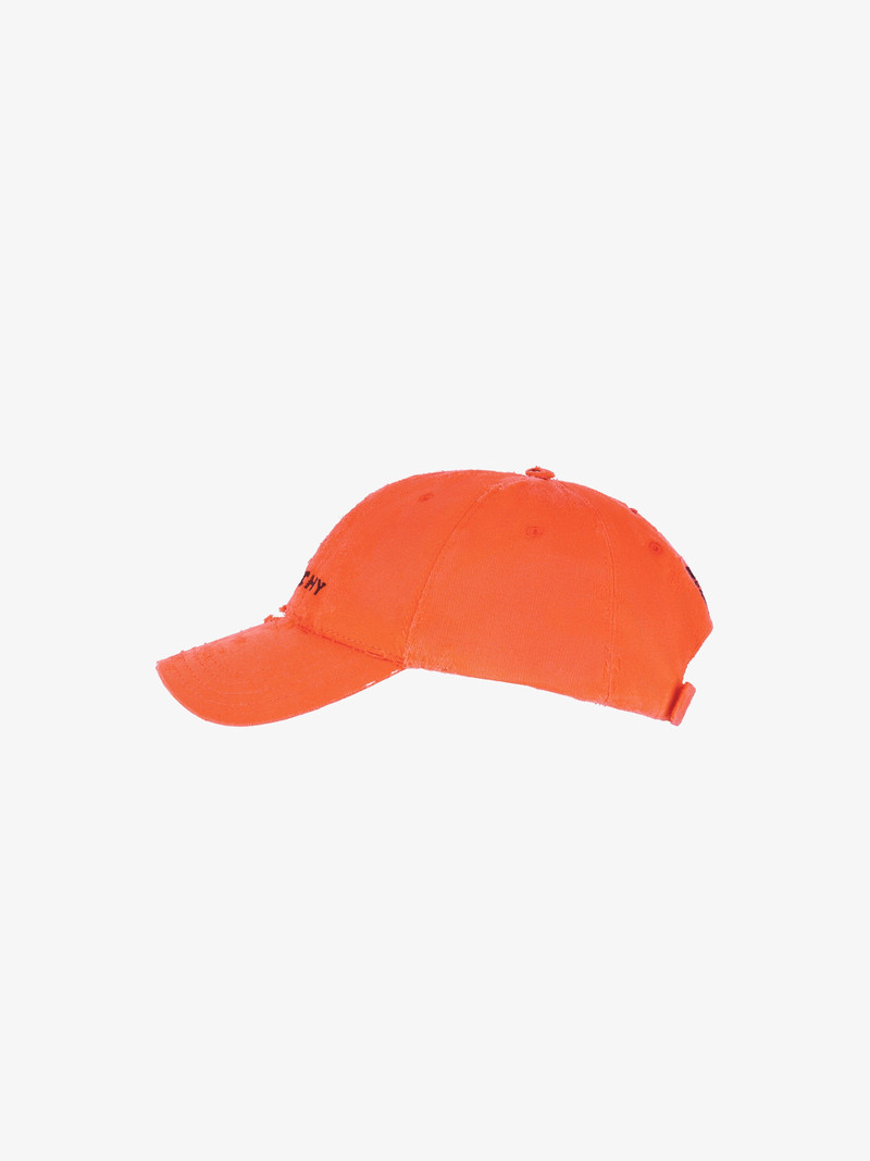 GIVENCHY EMBROIDERED CAP IN RIP AND REPAIR COTTON 4