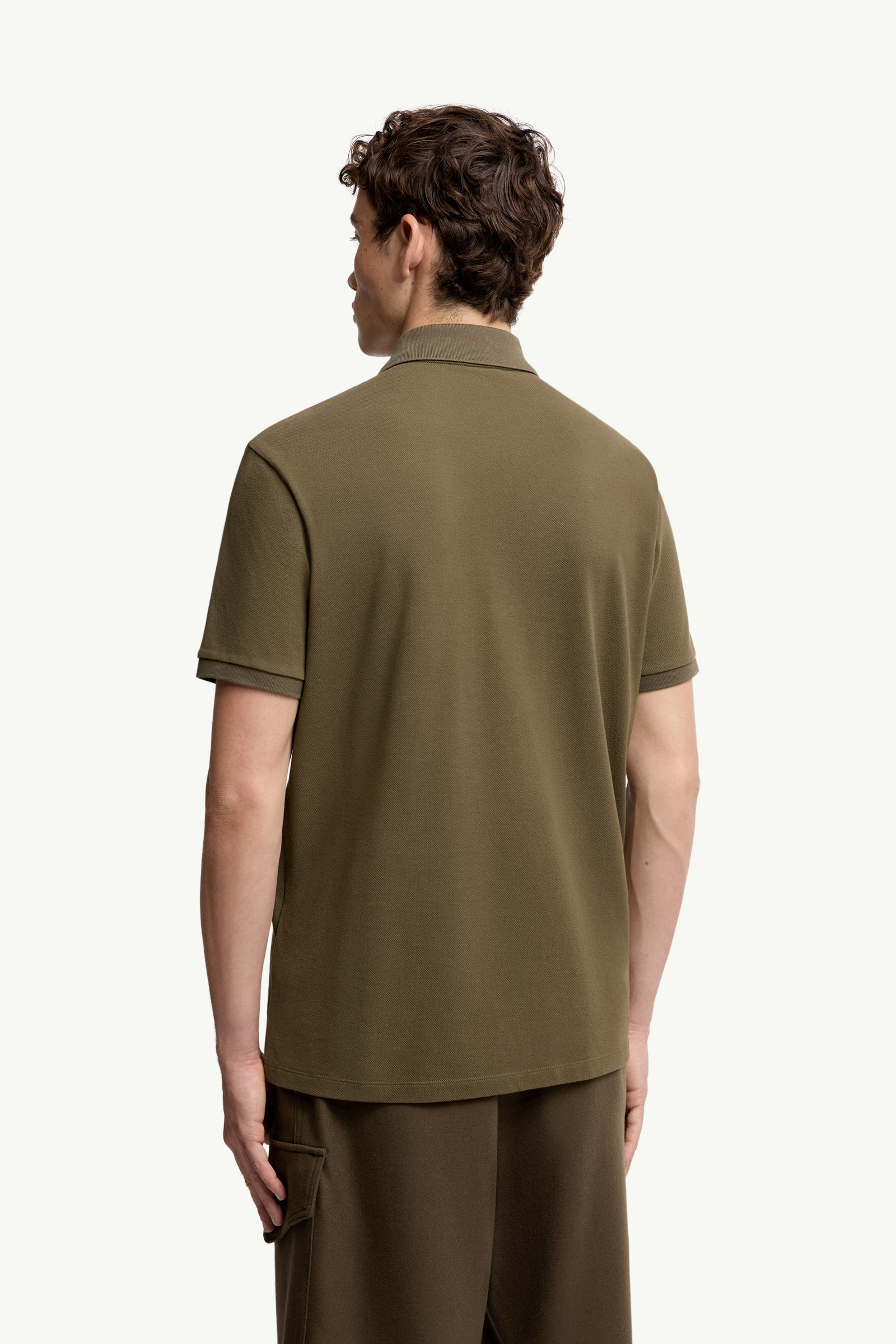 Cotton Piquet Polo Shirt with Pocket - 5