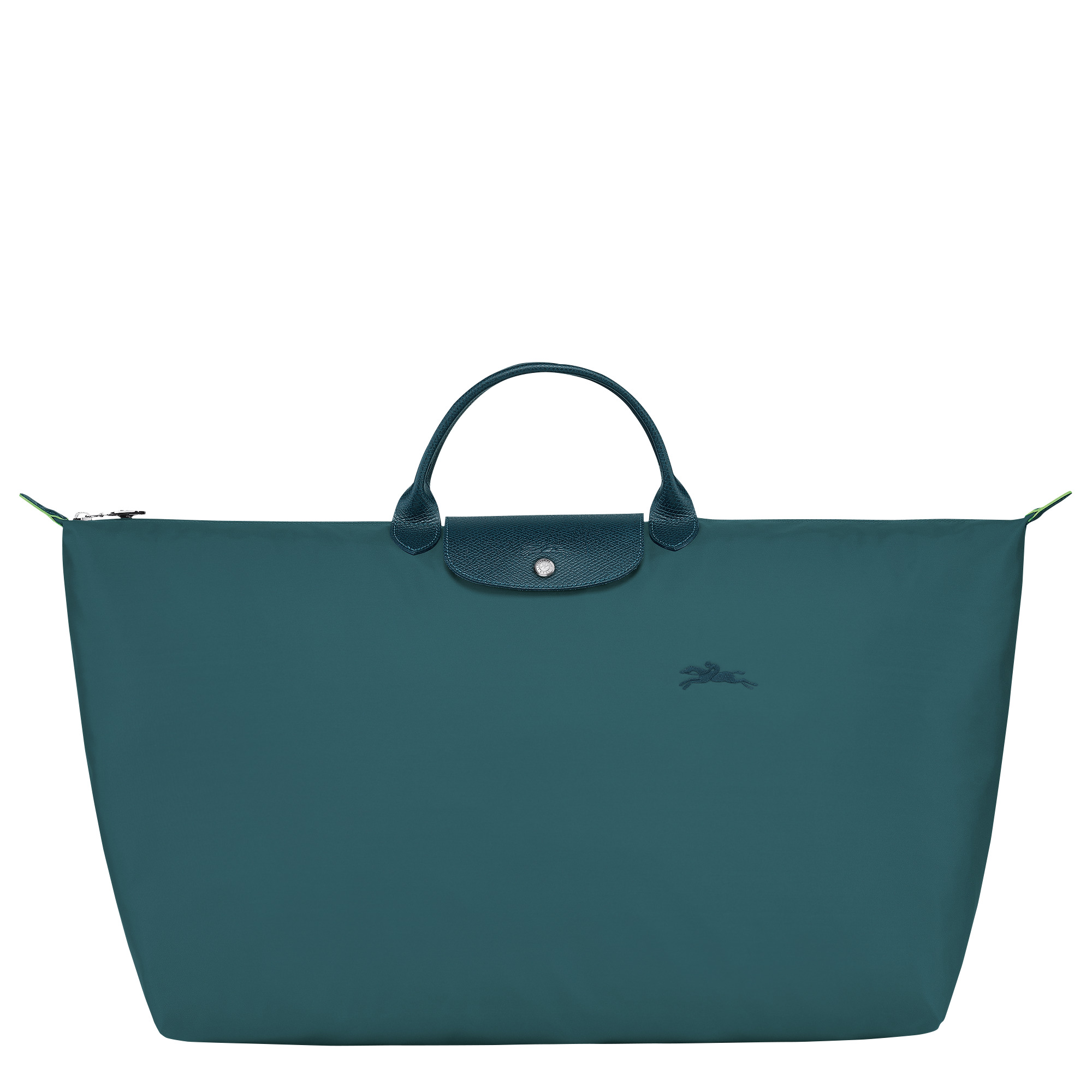 Le Pliage Green M Travel bag Peacock - Recycled canvas - 1