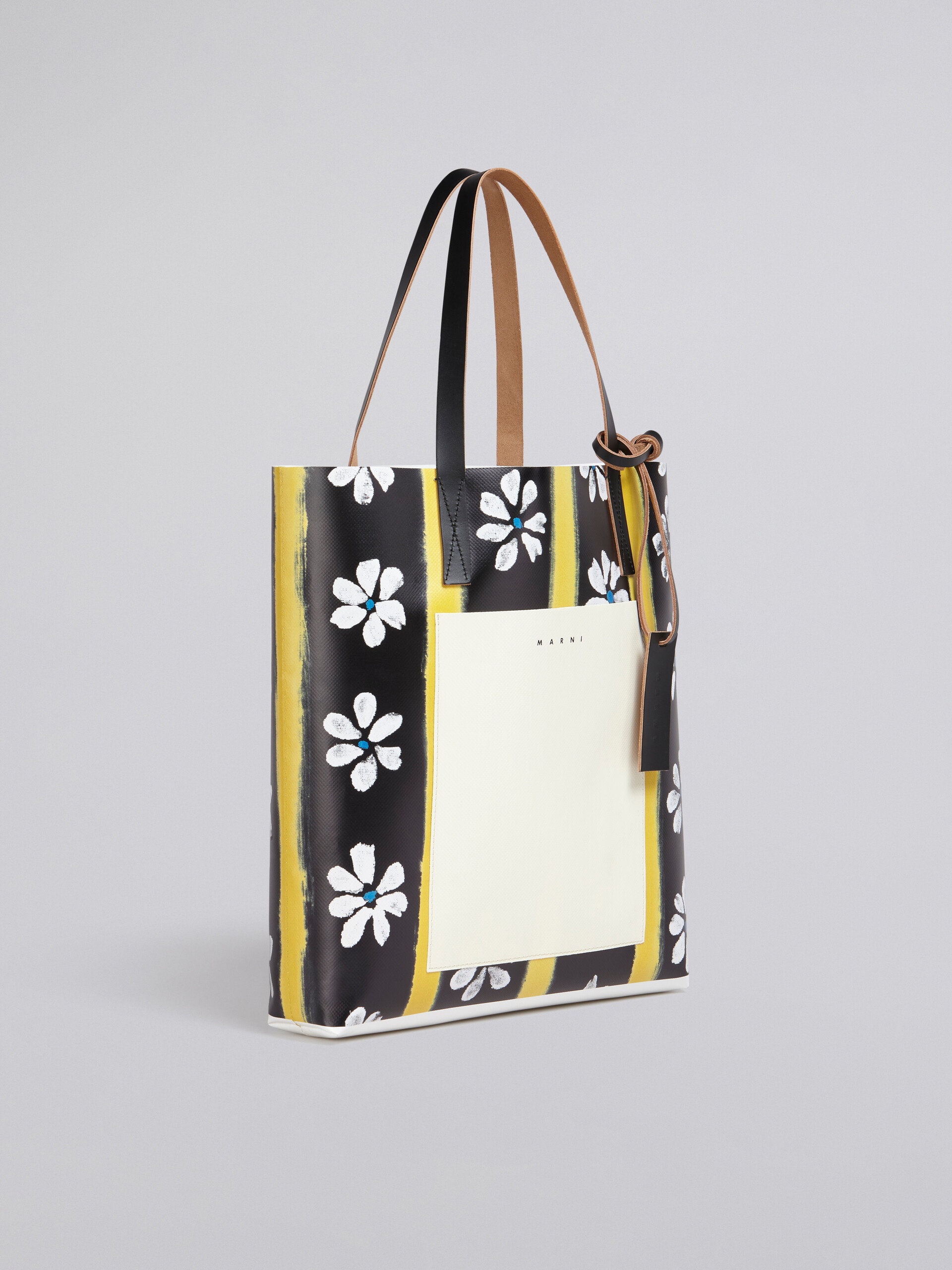 BLACK DAISY LANE PRINT SHOPPING BAG - 6