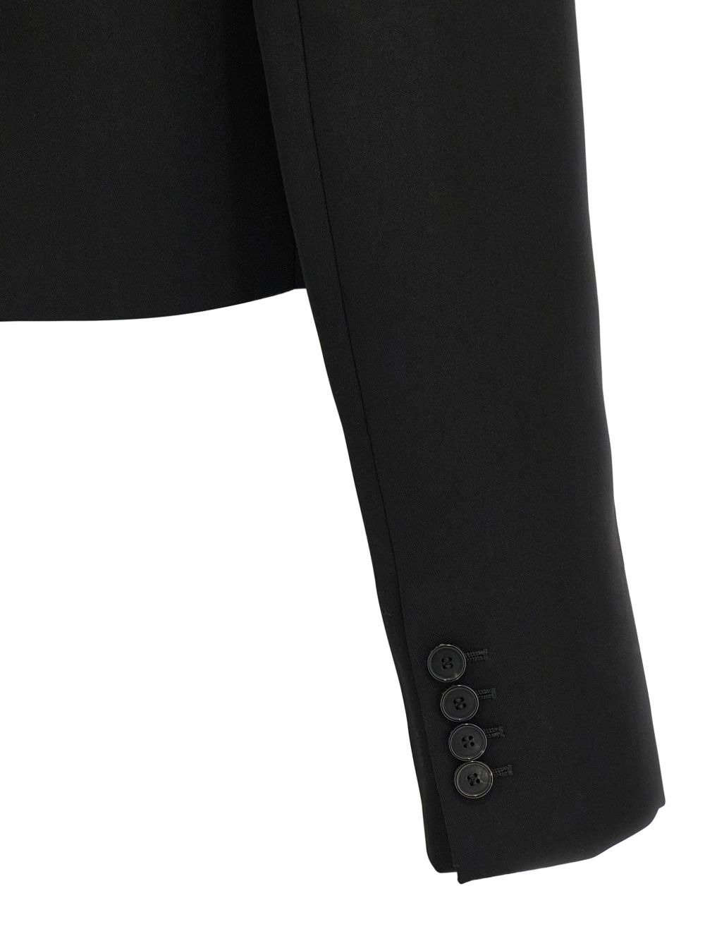 peak-lapel padded-shoulder blazer - 3