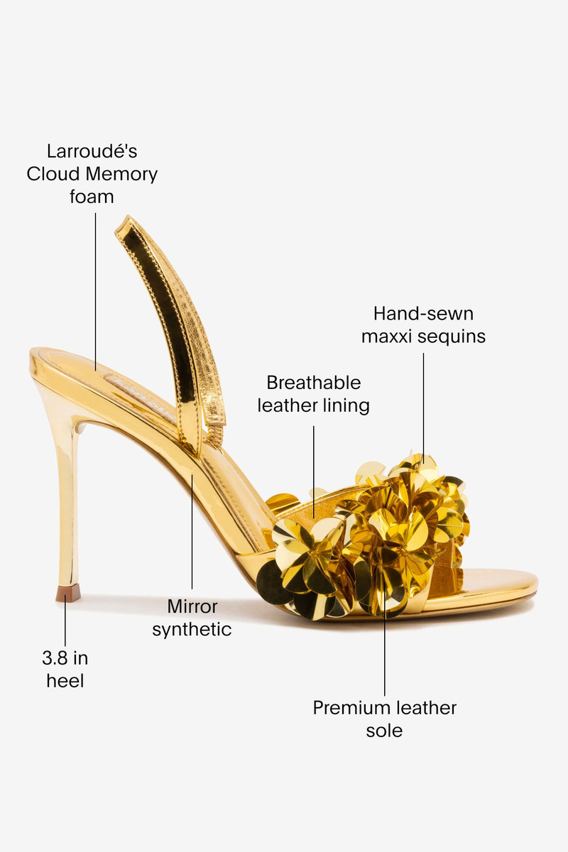 Morgan Sandal In Gold Specchio 5