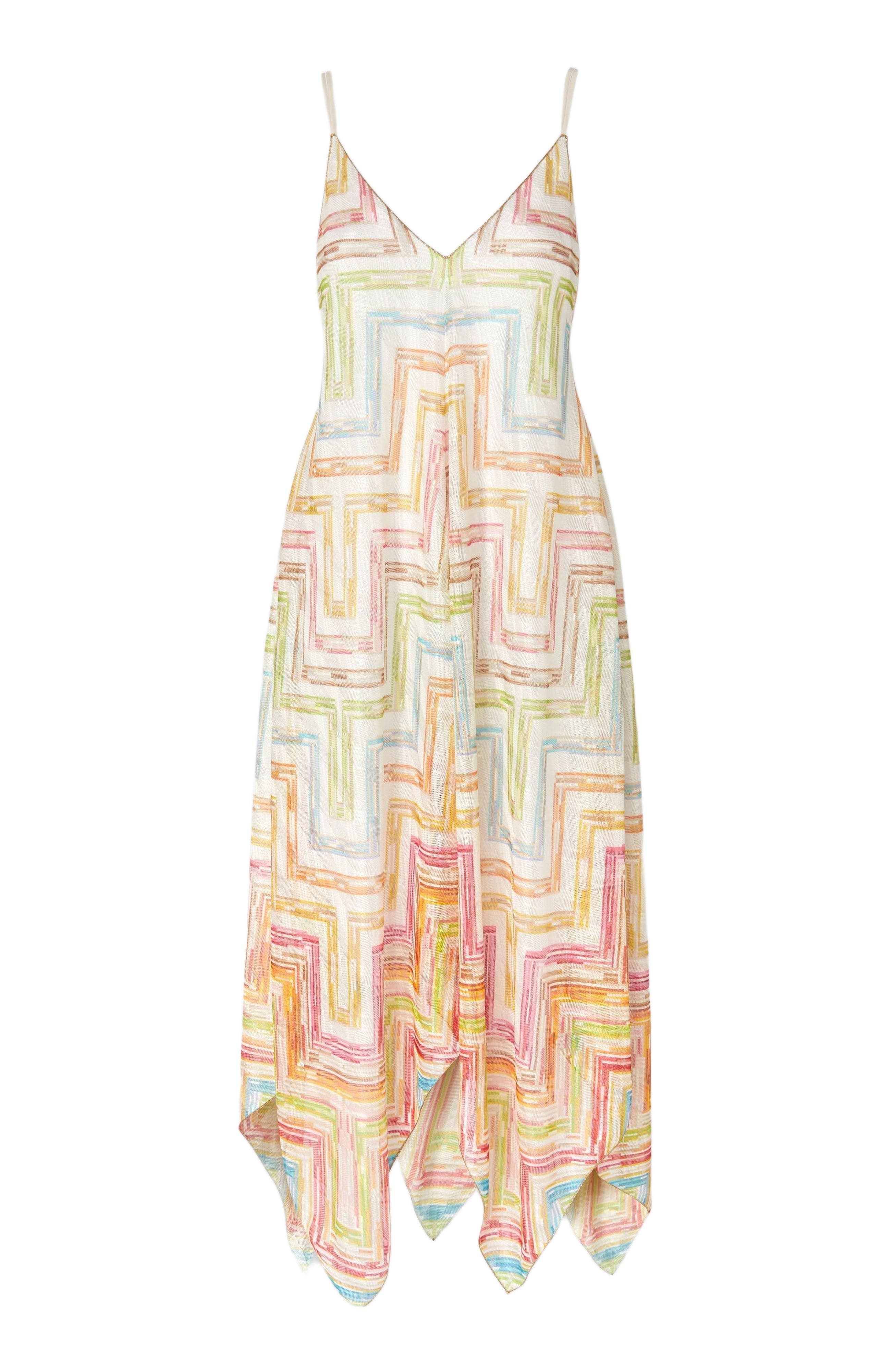 Missoni Long Cover-up Dress In Printed Tulle With Scarf Bottom in Multicoloured at Nordstrom - 2