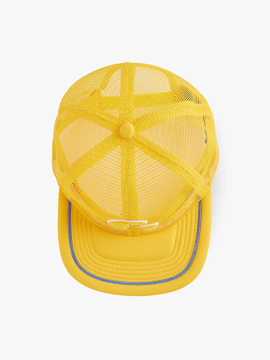 Souvenir brand-appliqué mesh cap - 4