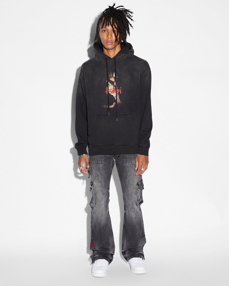999 JUICE WRLD BIGGIE HOODIE JET BLACK FADE 6