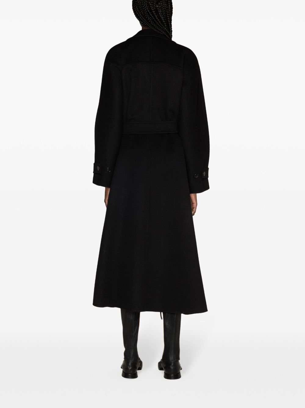 Adda double-breasted cashmere coat - 4