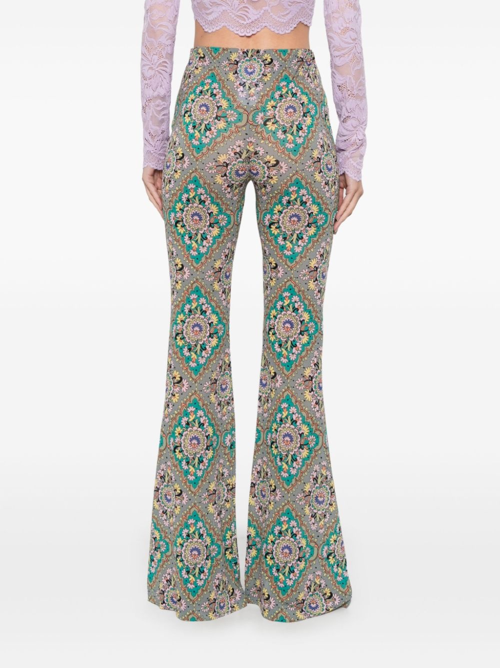floral-print trousers - 4