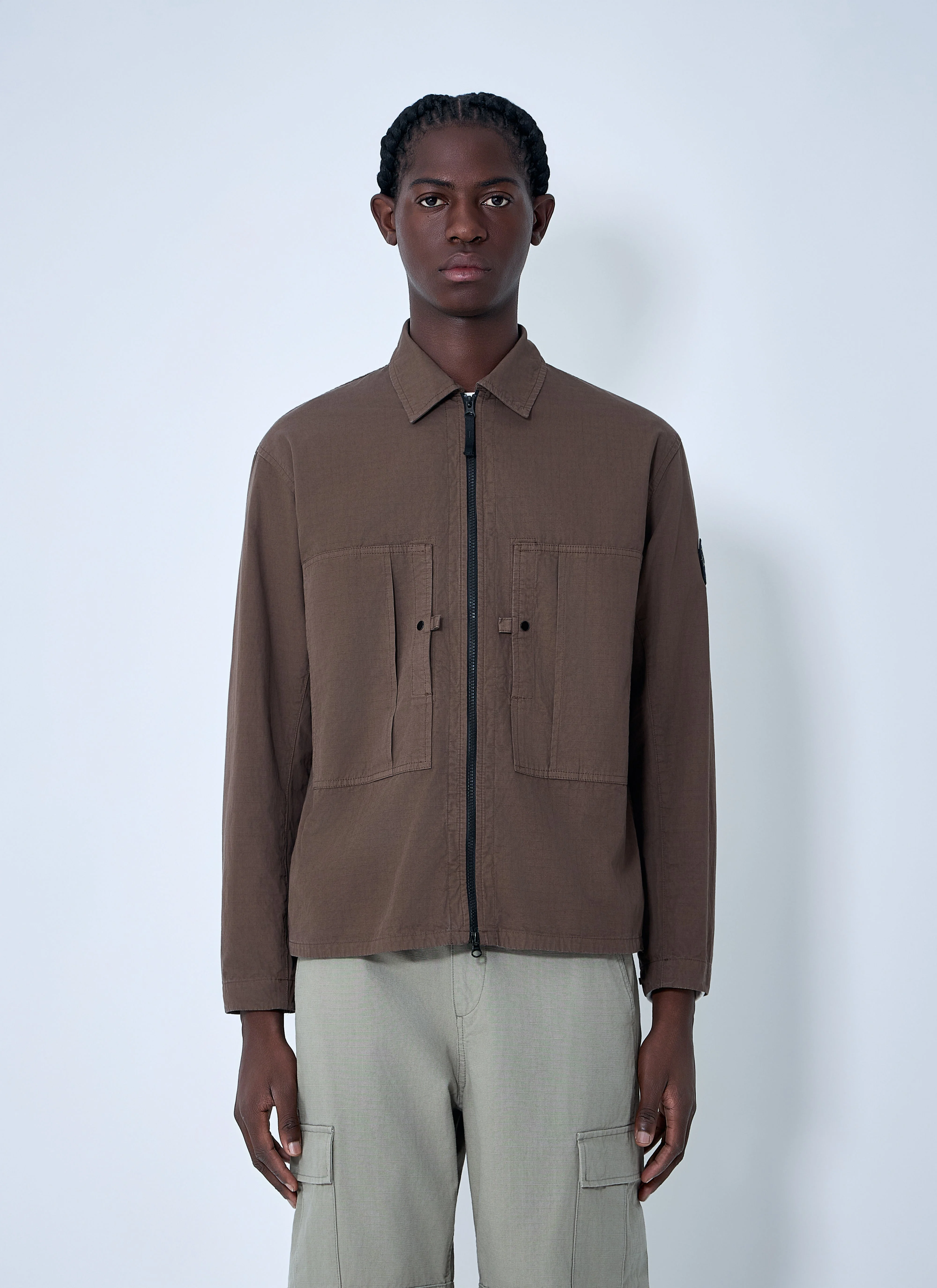 Stone Island Men Logo Patch Jacket - 1